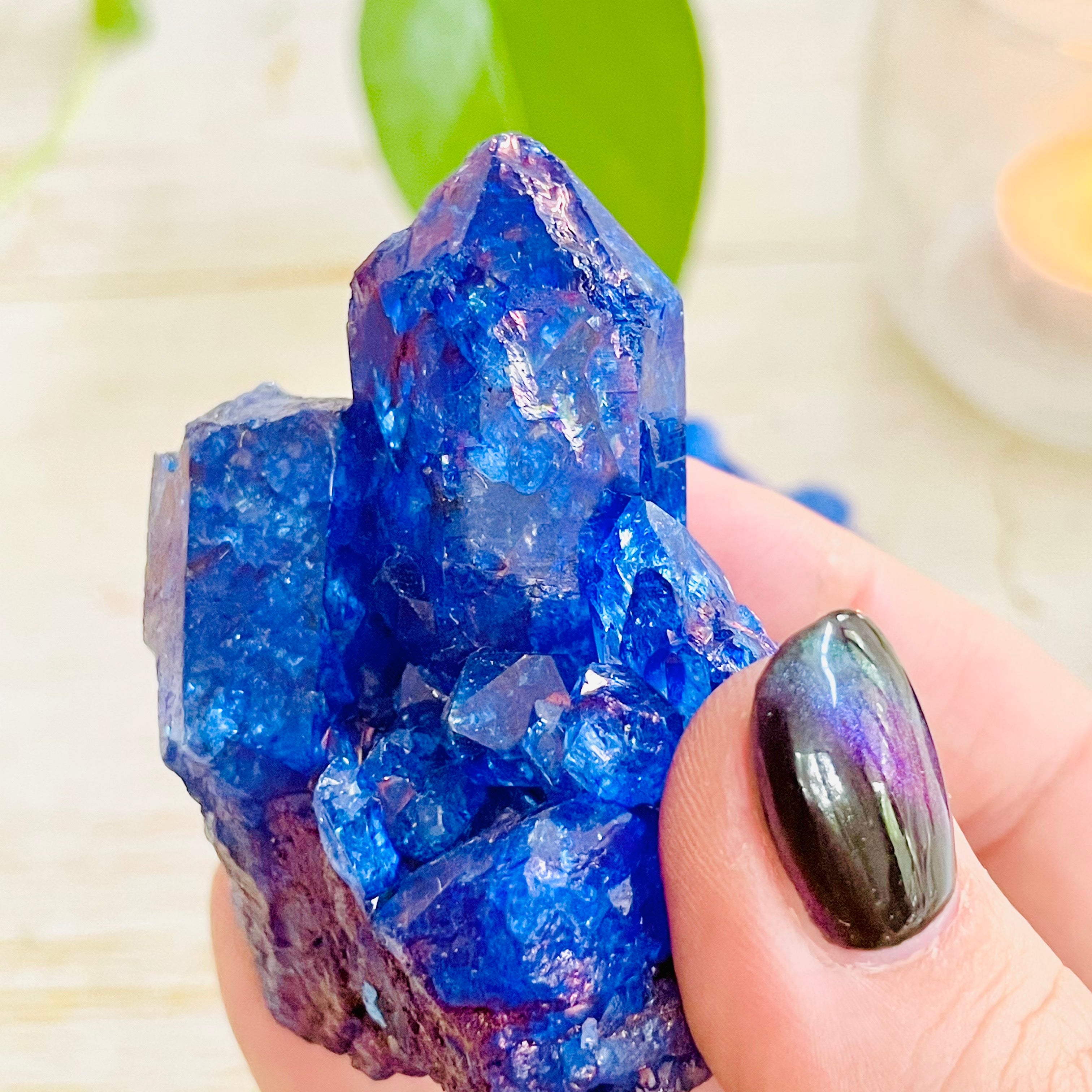 Blue Clear Quartz Cluster