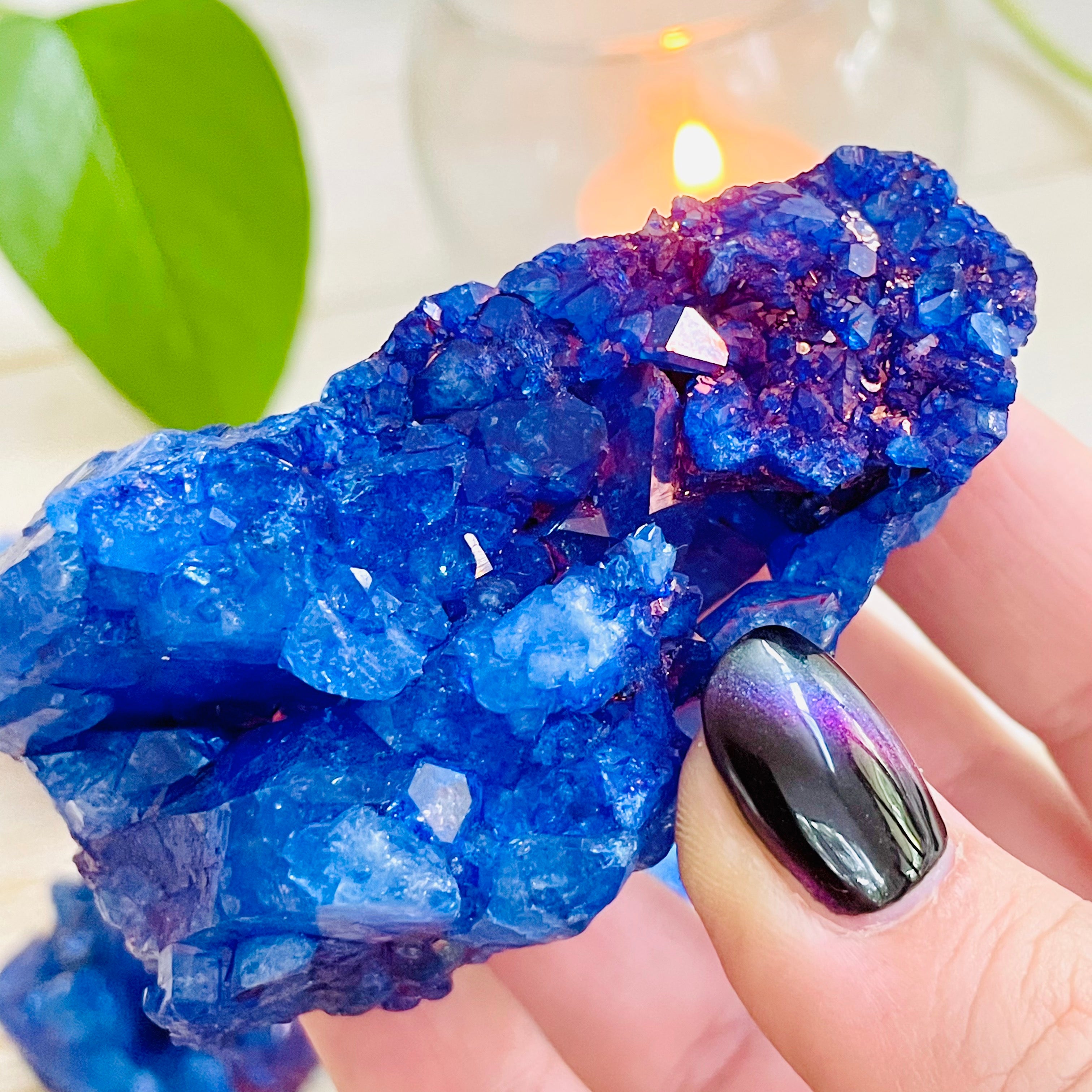 Blue Clear Quartz Cluster