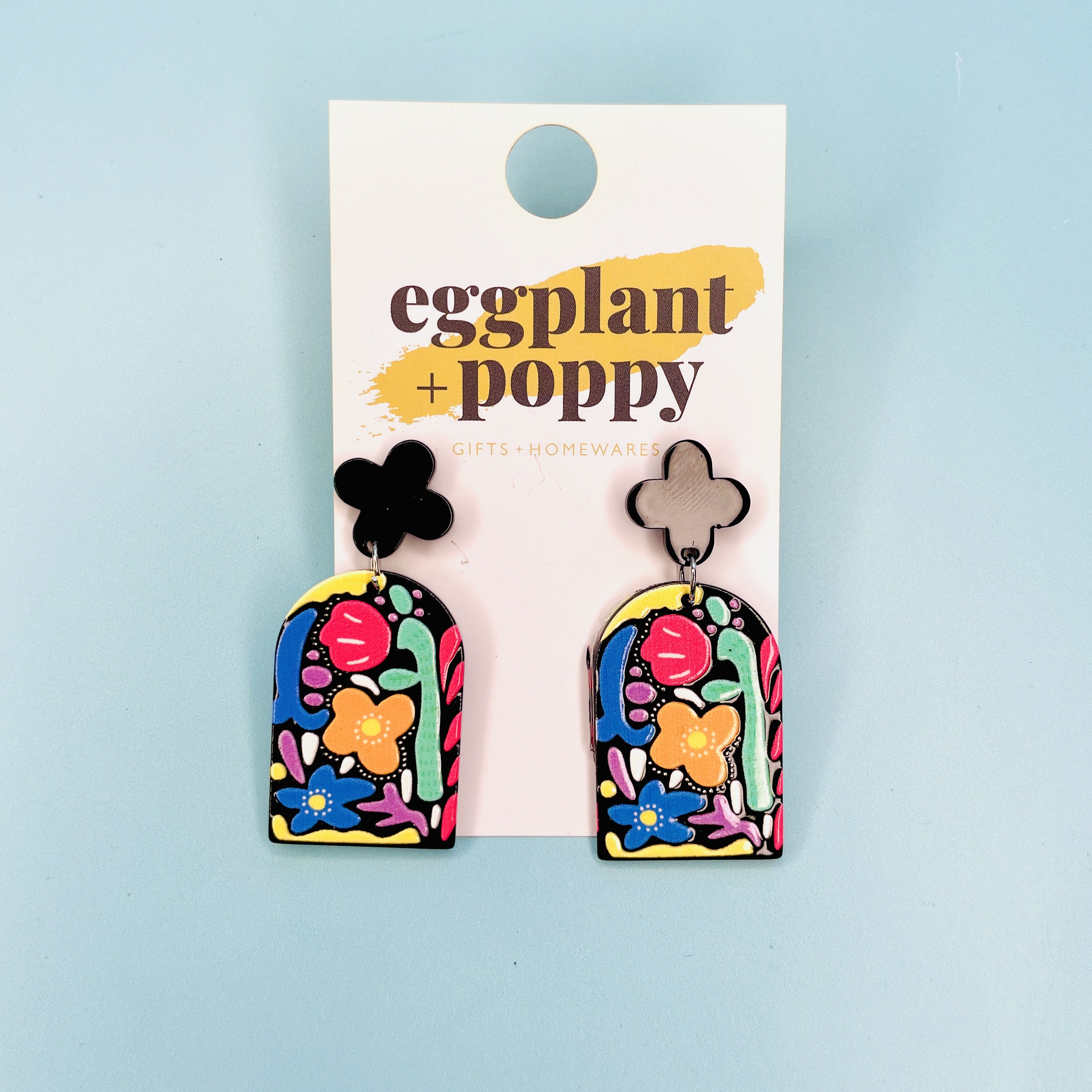 Art Earrings - Bold Blooms