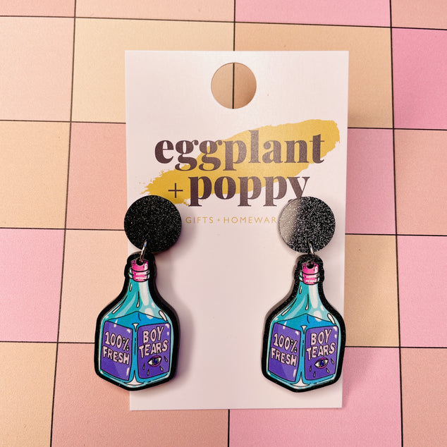 Unique & Fun Earrings Eggplant & Poppy Unique + Quirky Gifts