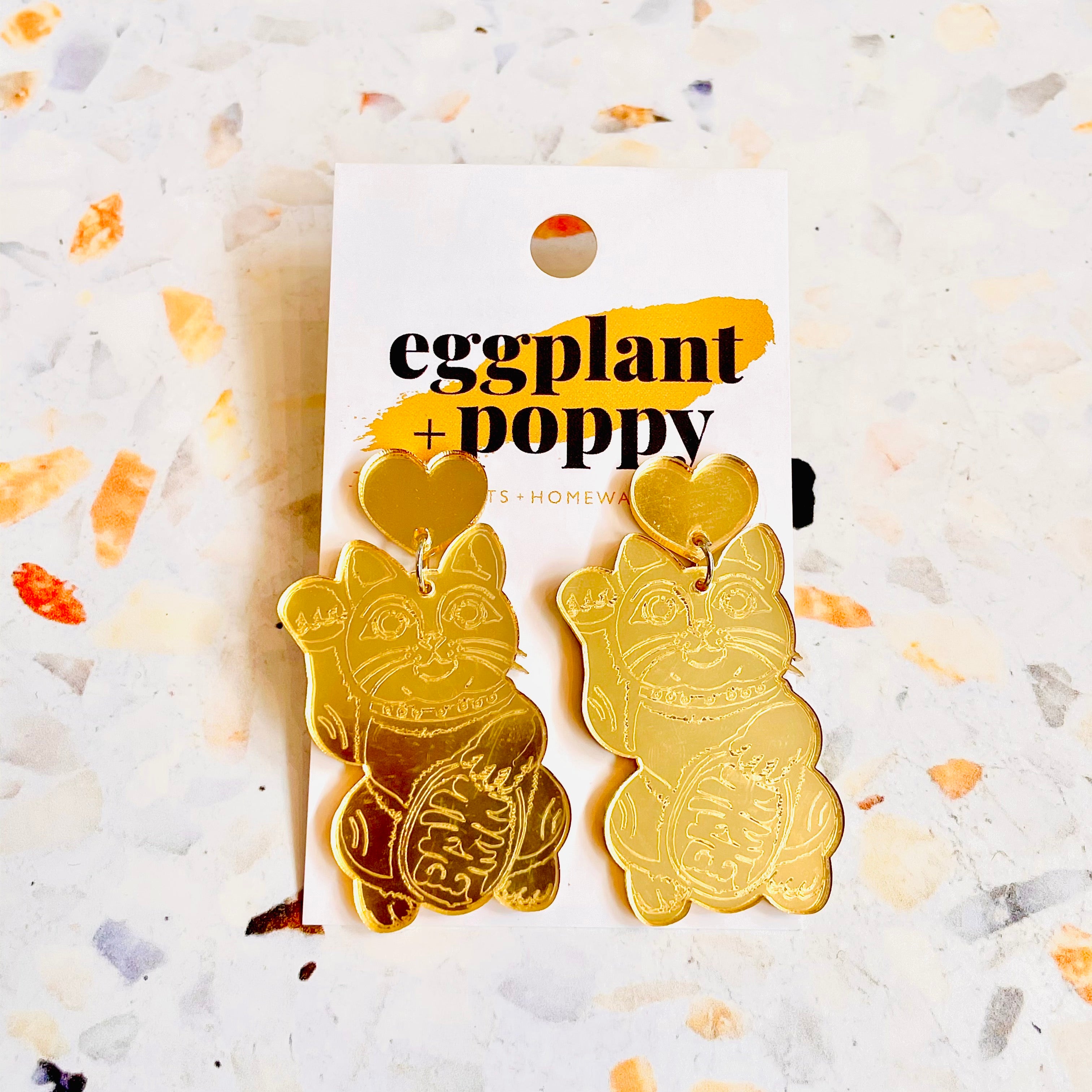 Lucky Cat Earrings