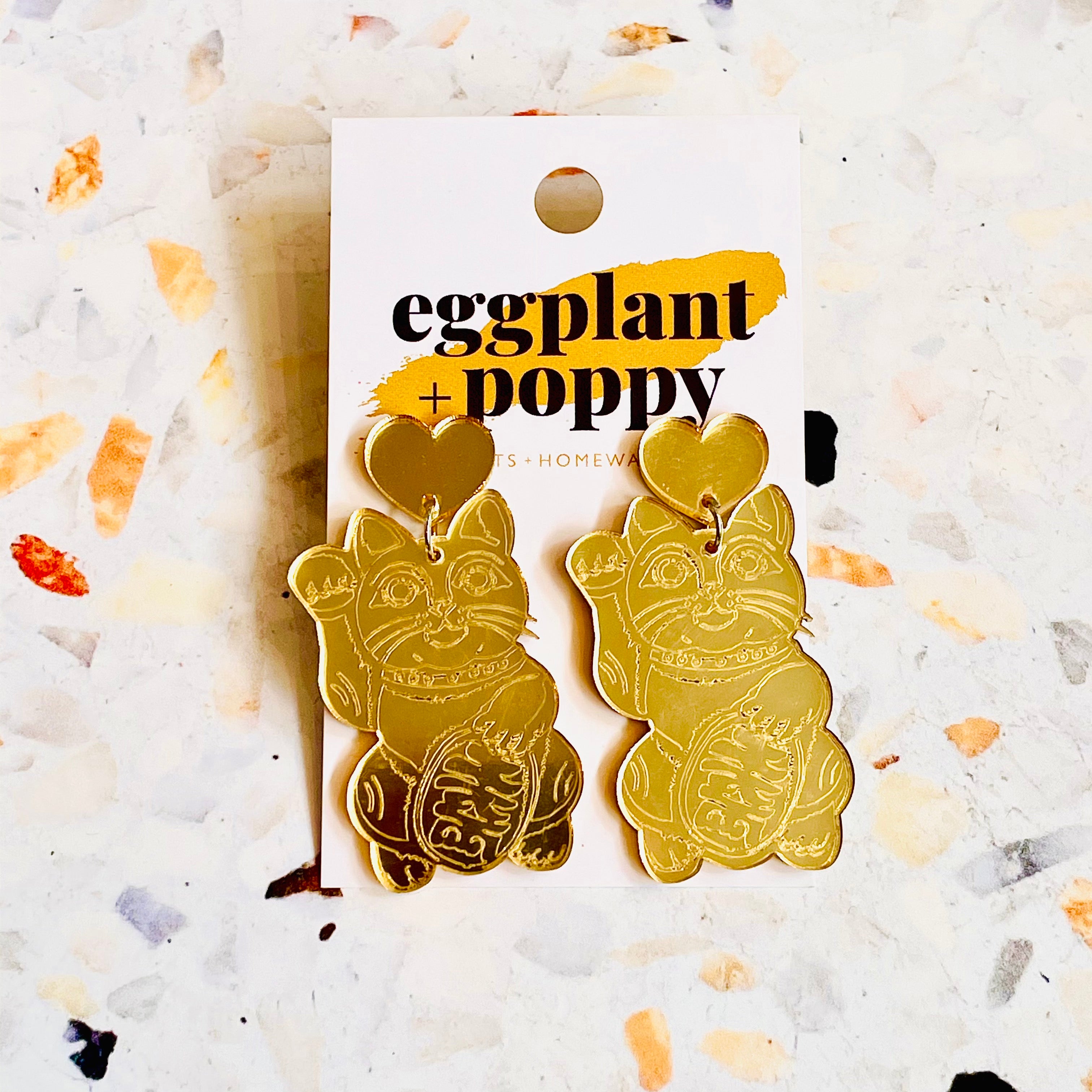Lucky Cat Earrings