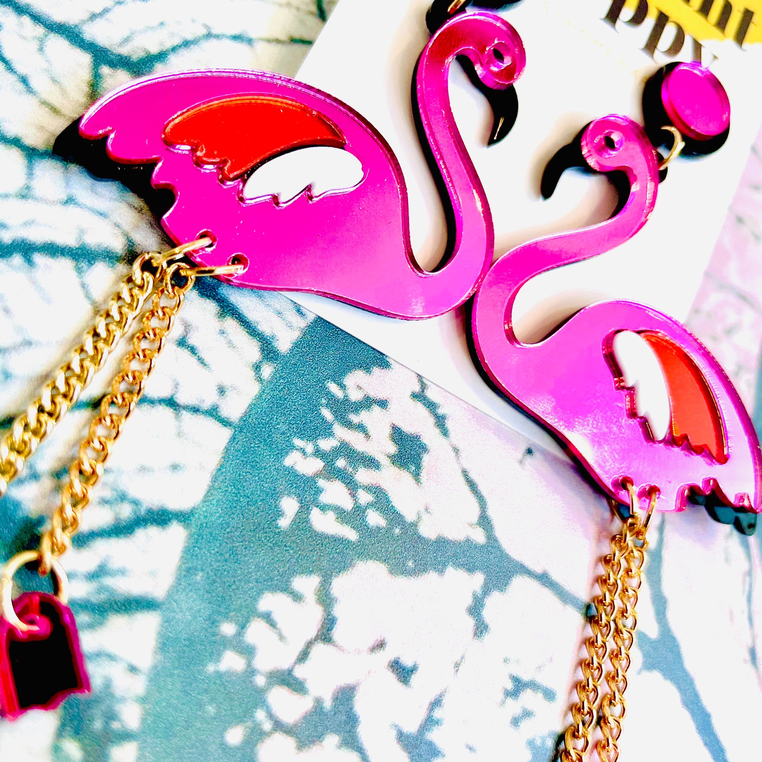 Leggy Flamingo Earrings