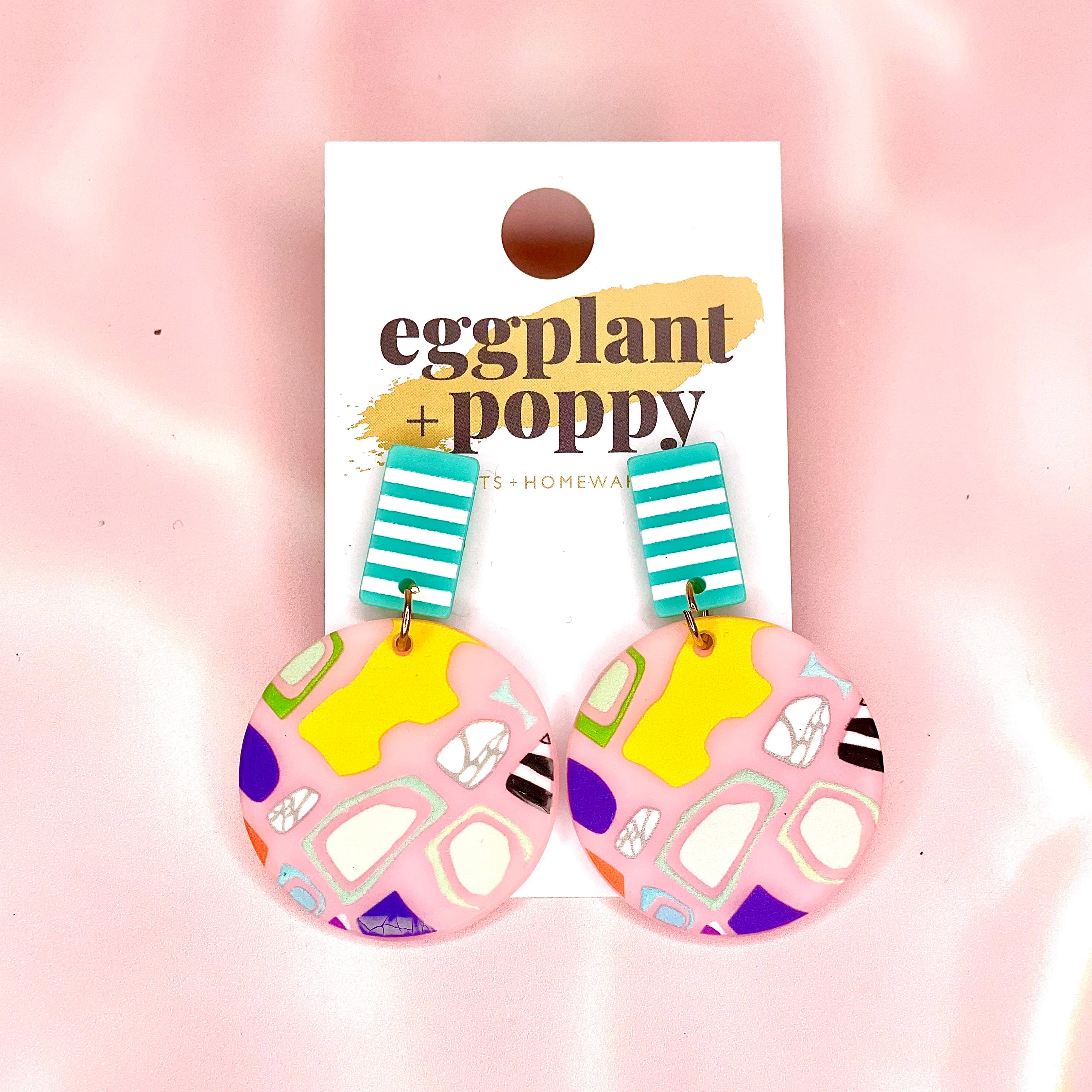 Art Earrings - Colourful