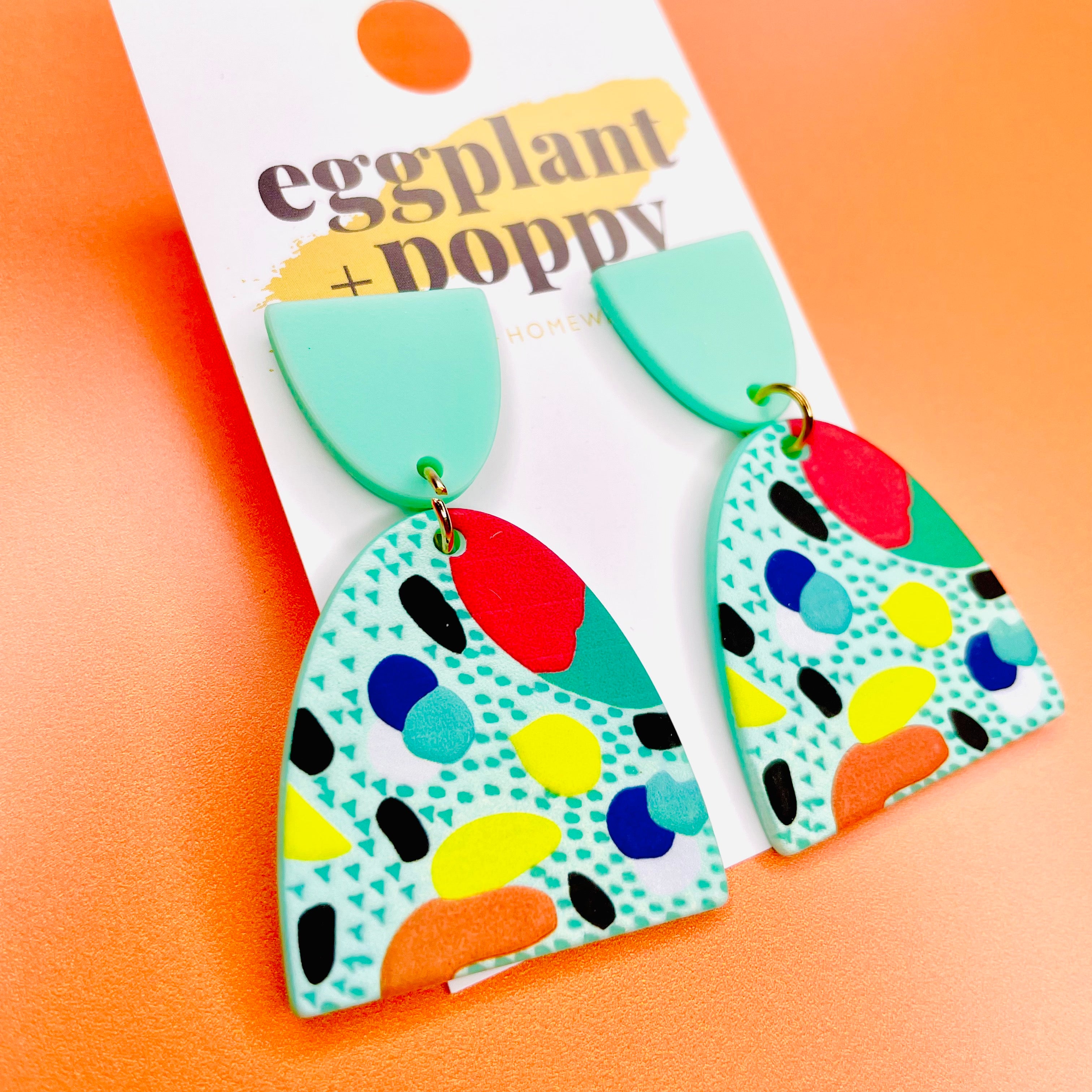 Art Earrings - Spotty