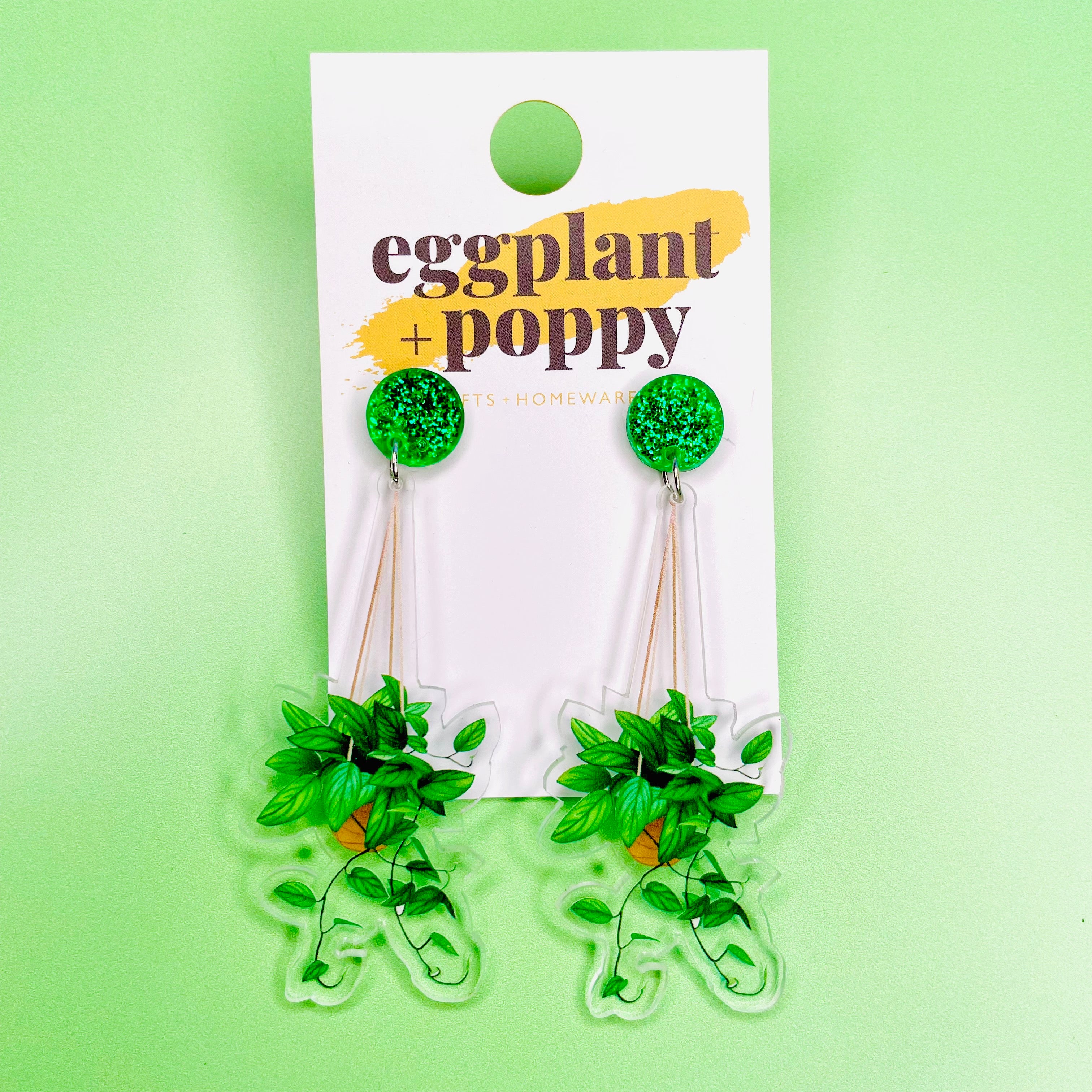 Hanging Pot Earrings - Ivy