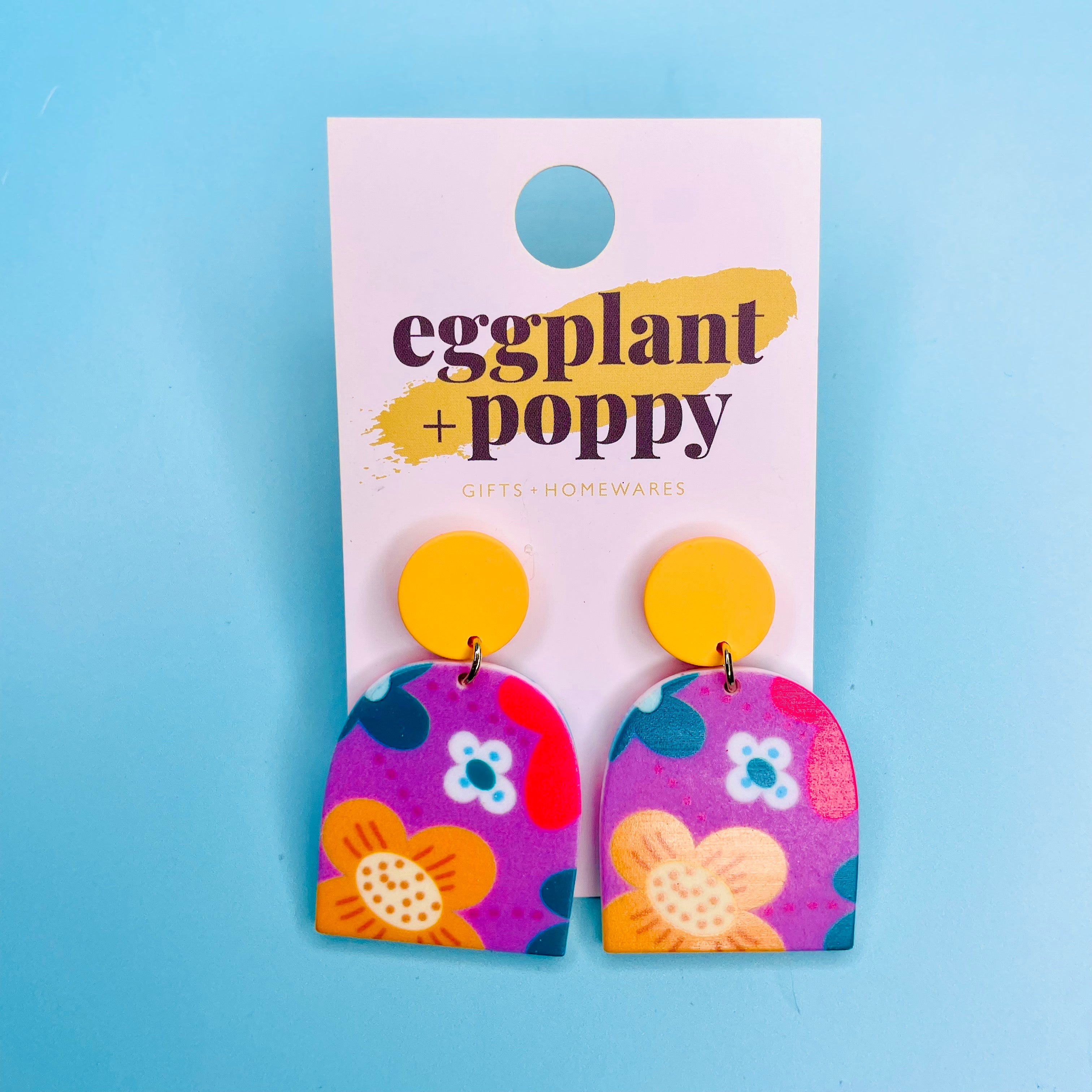 Art Earrings - Flower Power