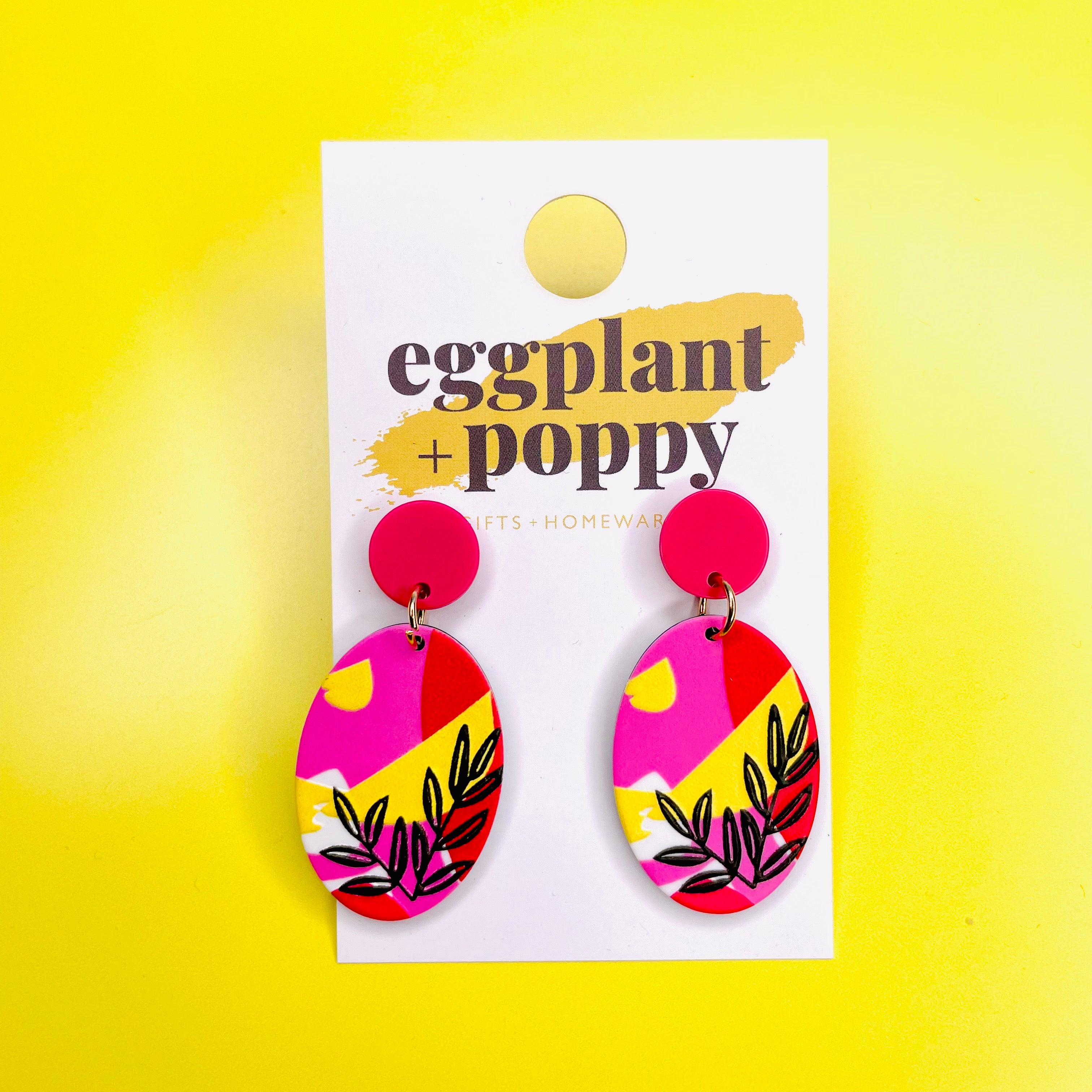 Art Earrings - Sunset
