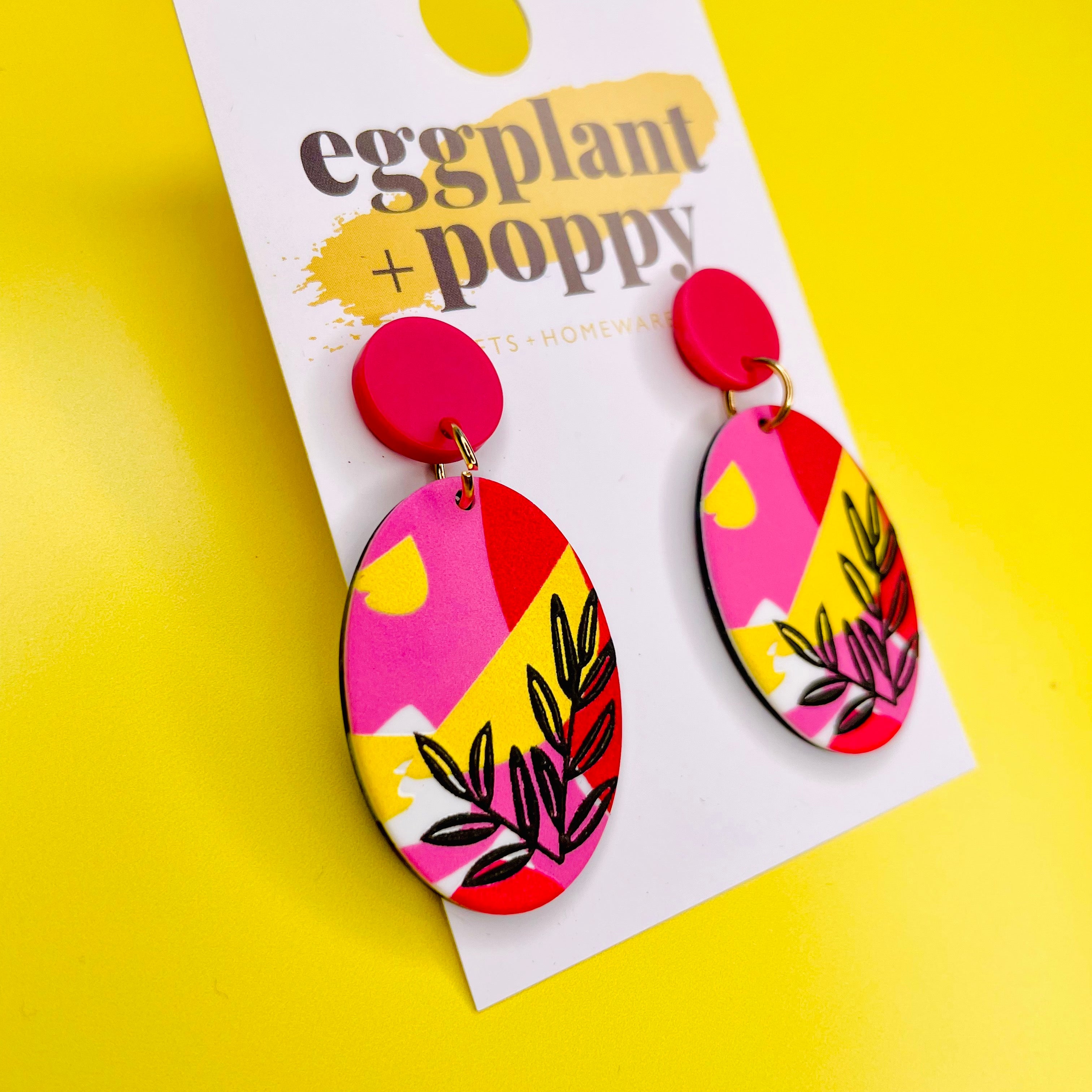 Art Earrings - Sunset