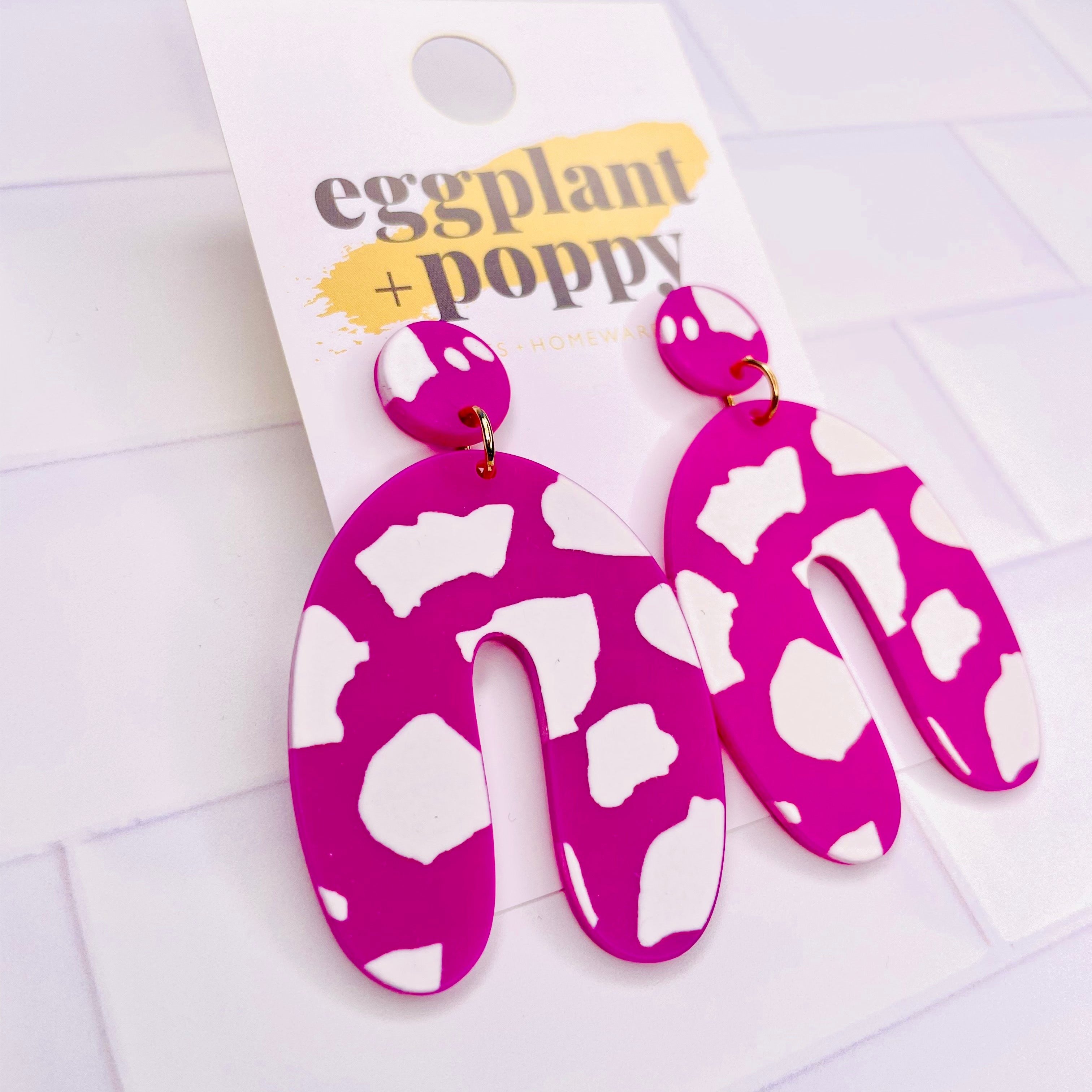 Art Earrings - Splotch Arch