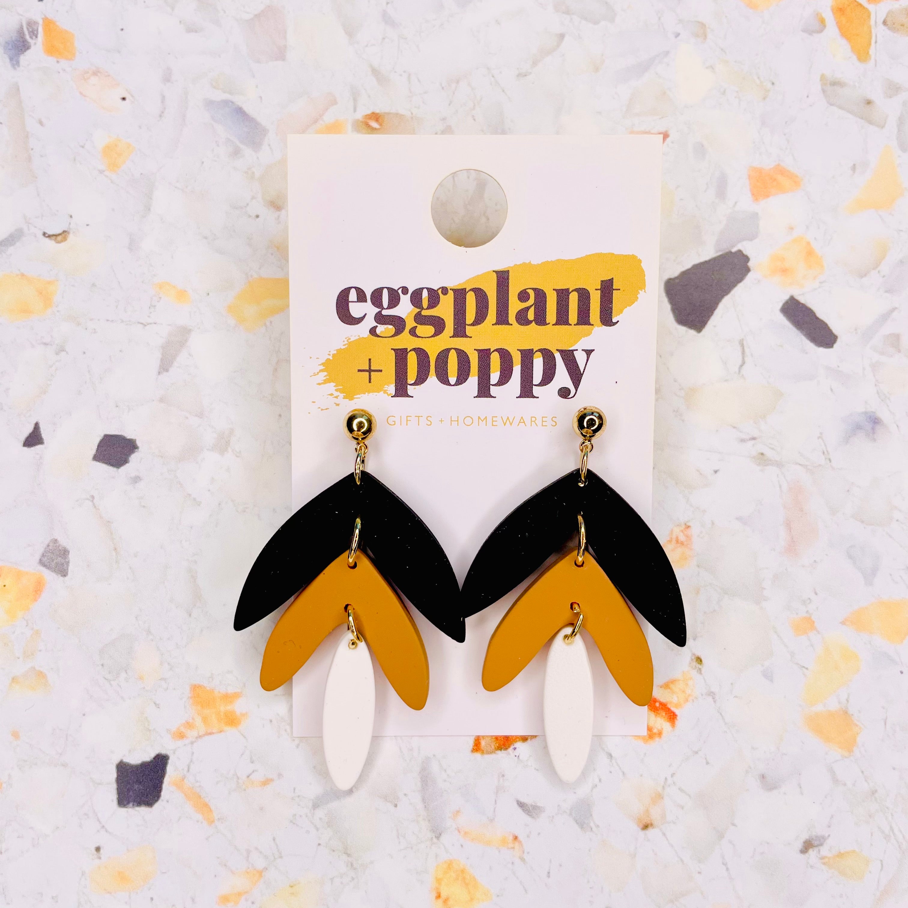 Art Earrings - Natural Scales