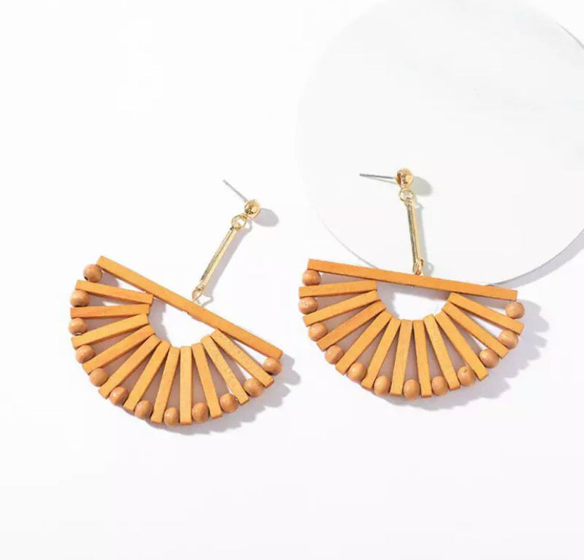 Rattan Earrings