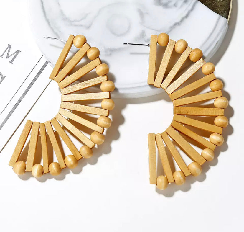 Rattan Earrings