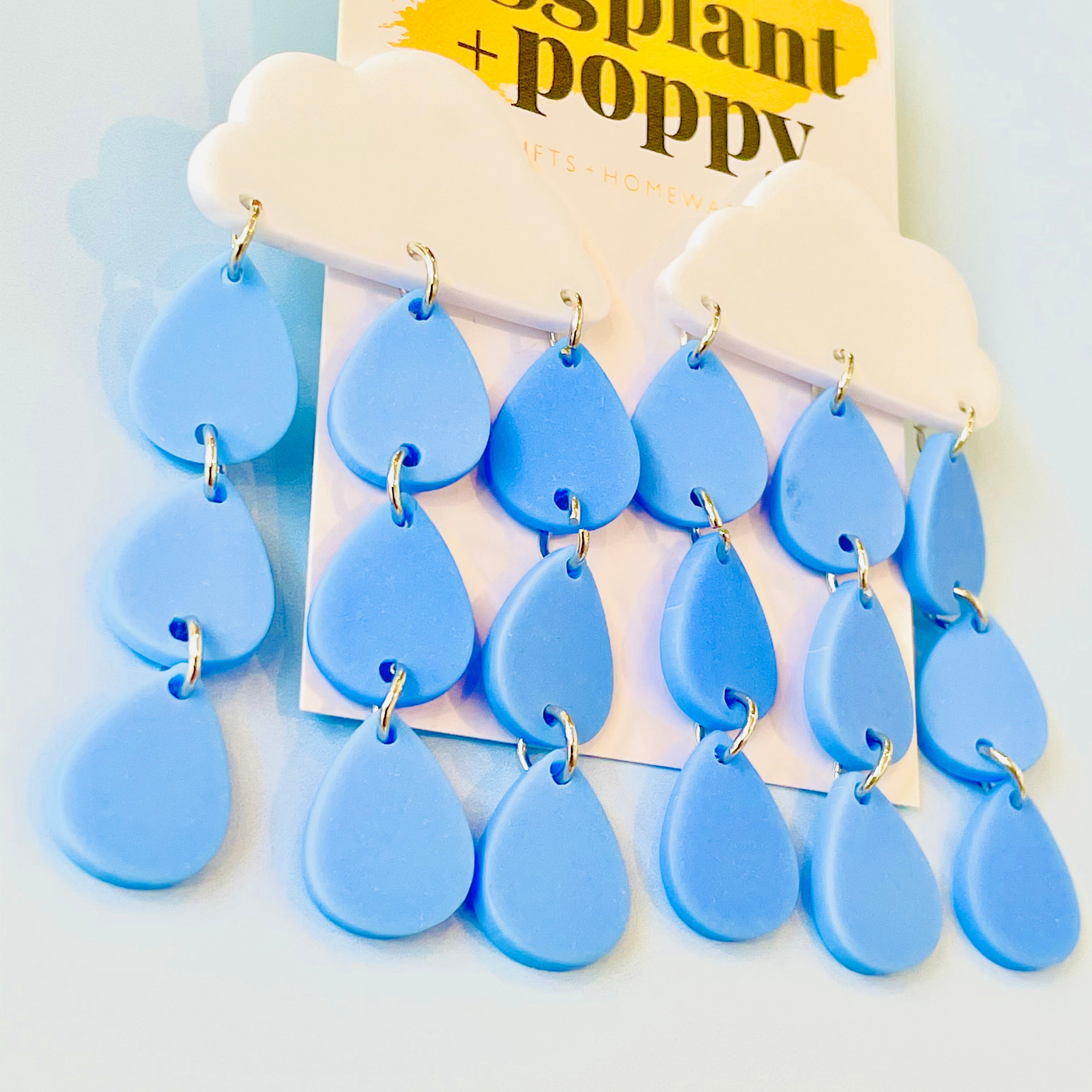 Art Earrings - Rainy Day