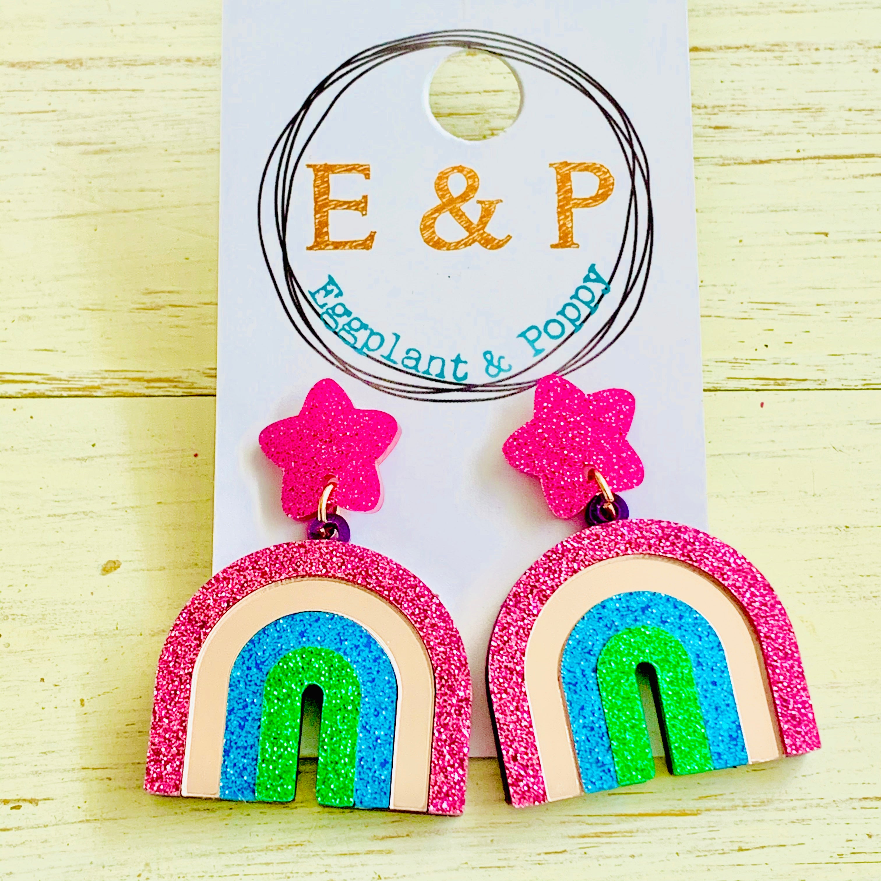 Blush Rainbow Earrings