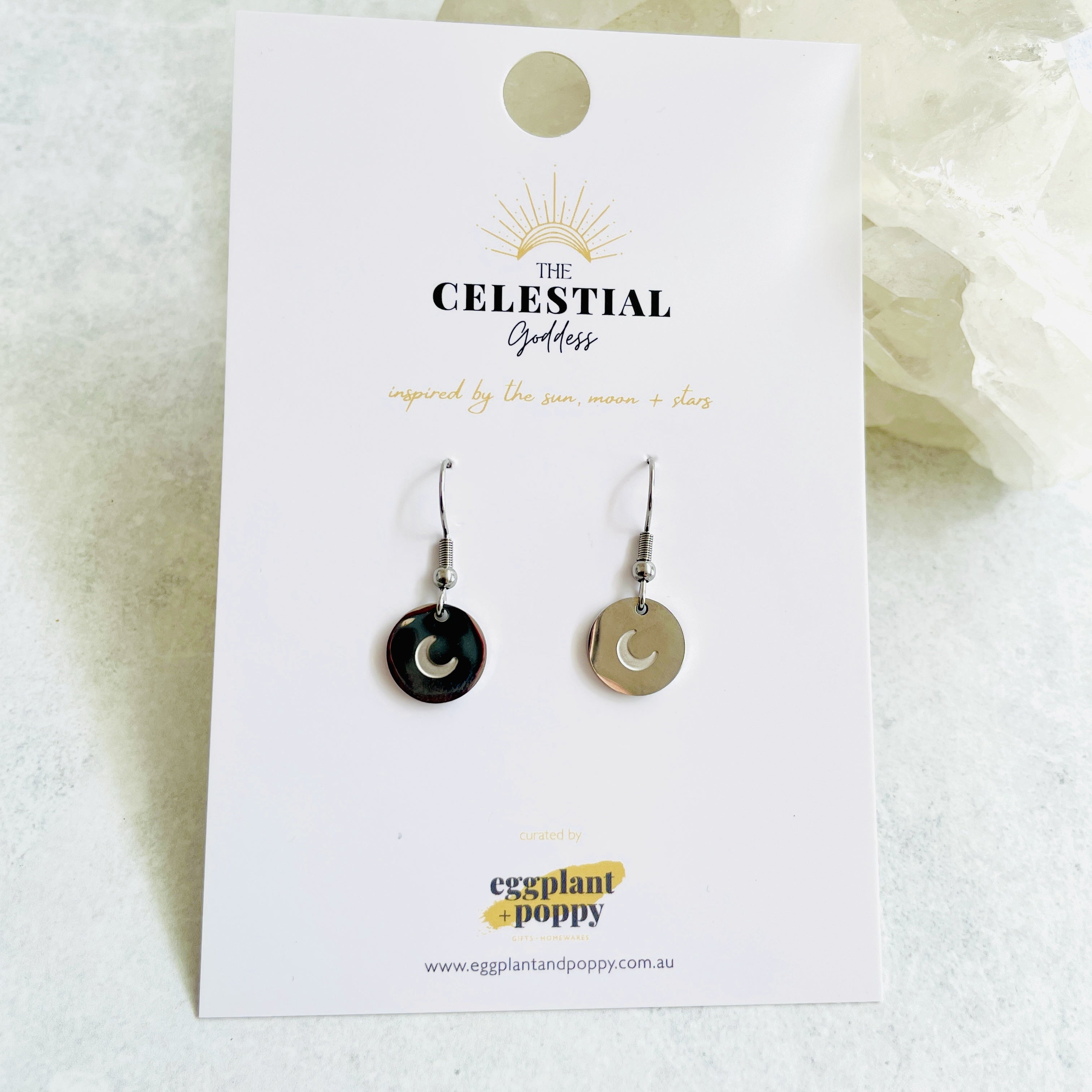 Mini Moon Earrings