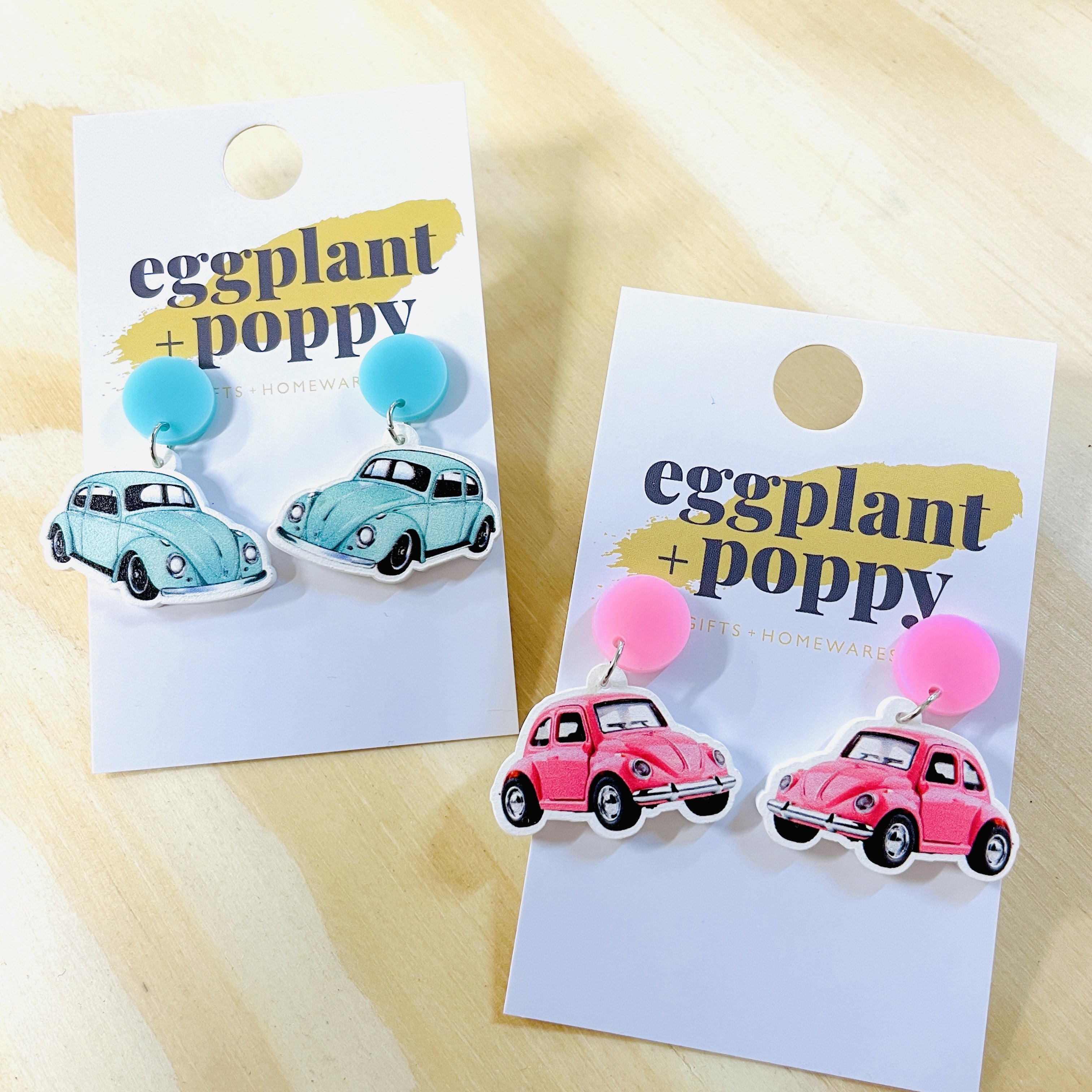 VW Beetle Earrings