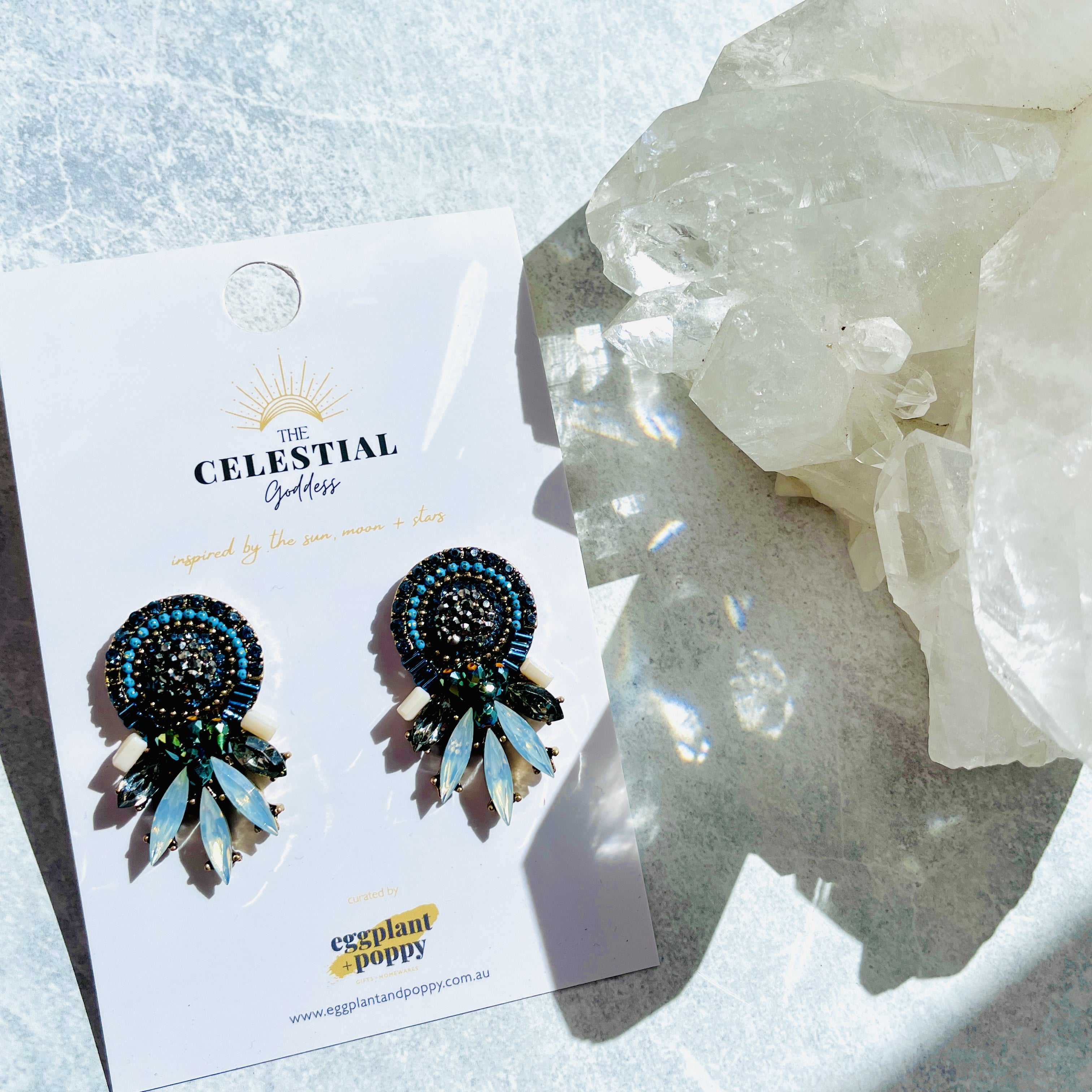 Blue Goddess Earrings