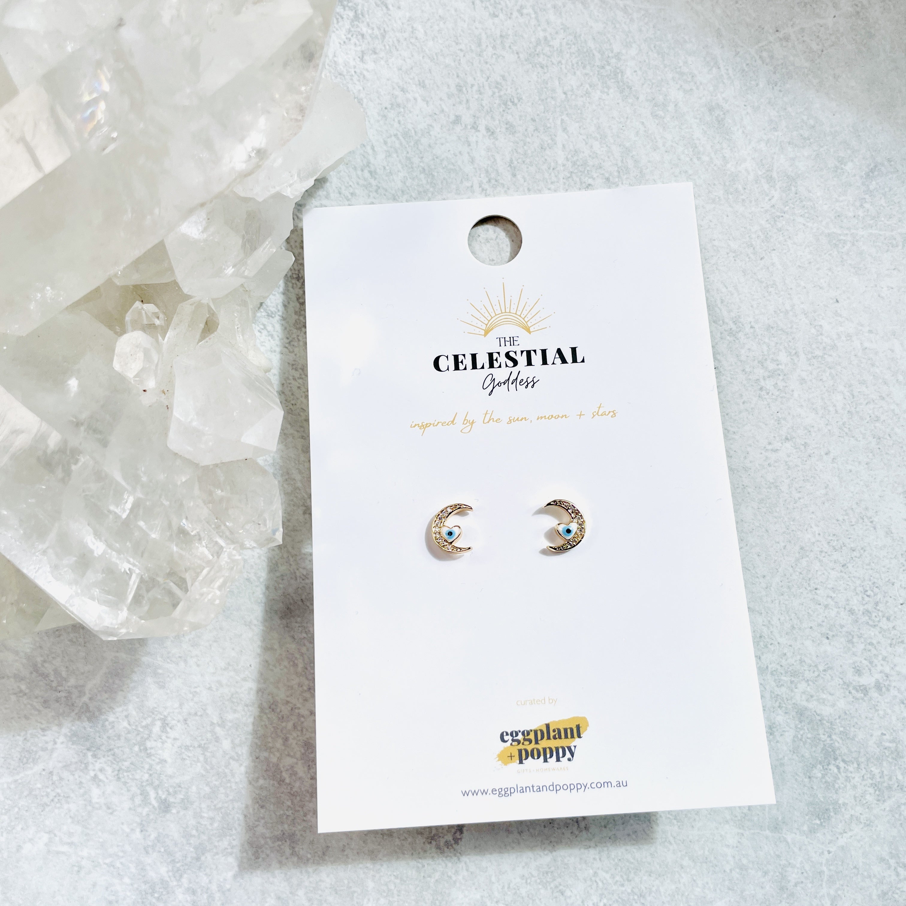 Eye Of The Moon Studs