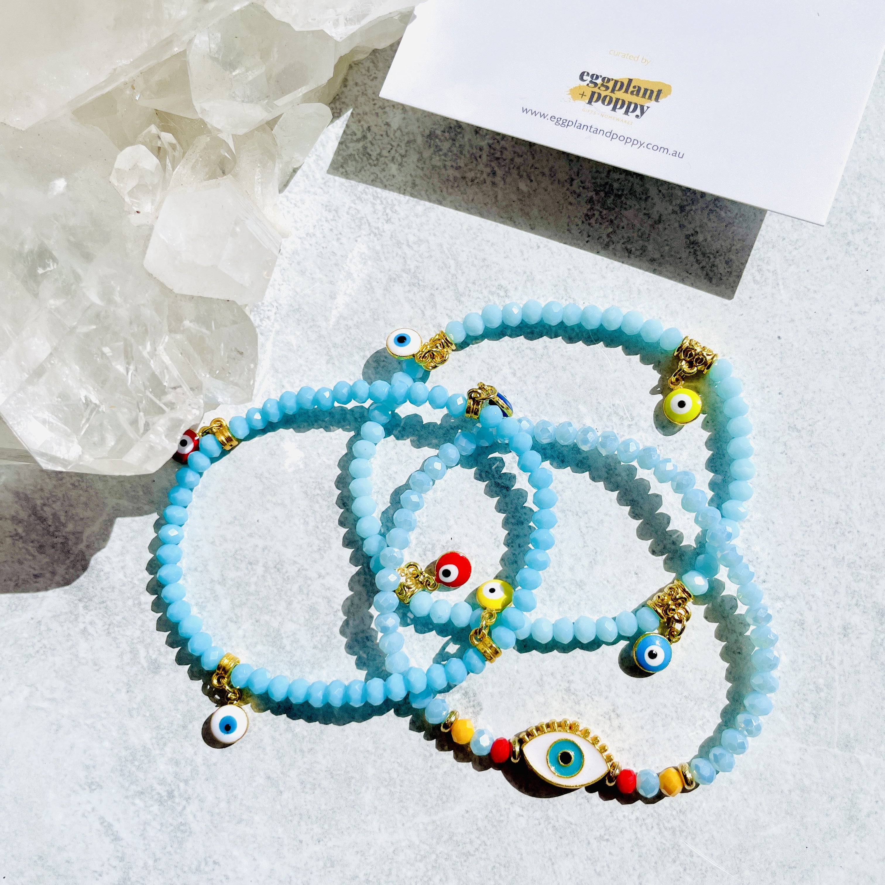 Evil Eye Bracelets - Set Of 3