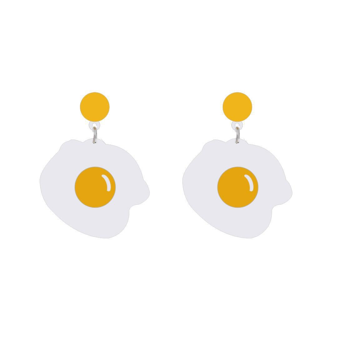 Fried Egg Earrings