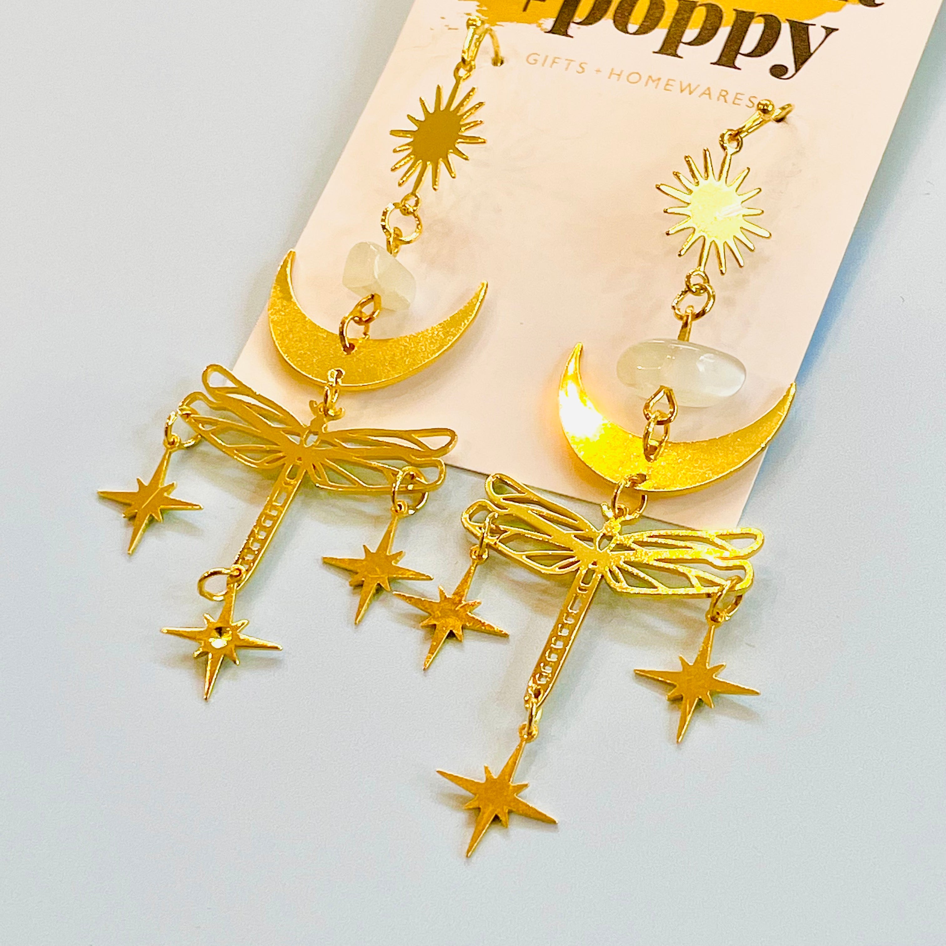 Celestial Dragonfly Earrings
