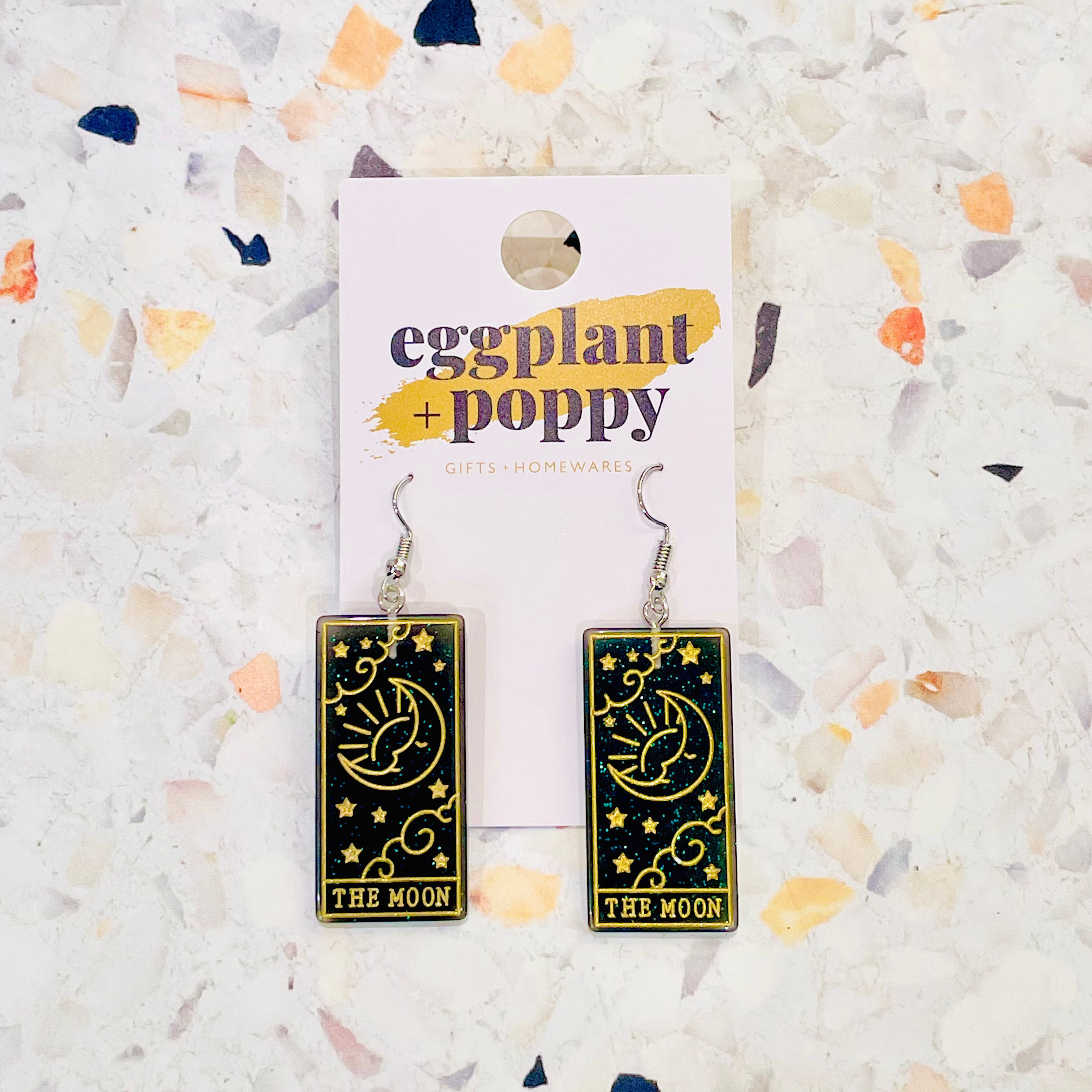 The Moon Tarot Earrings