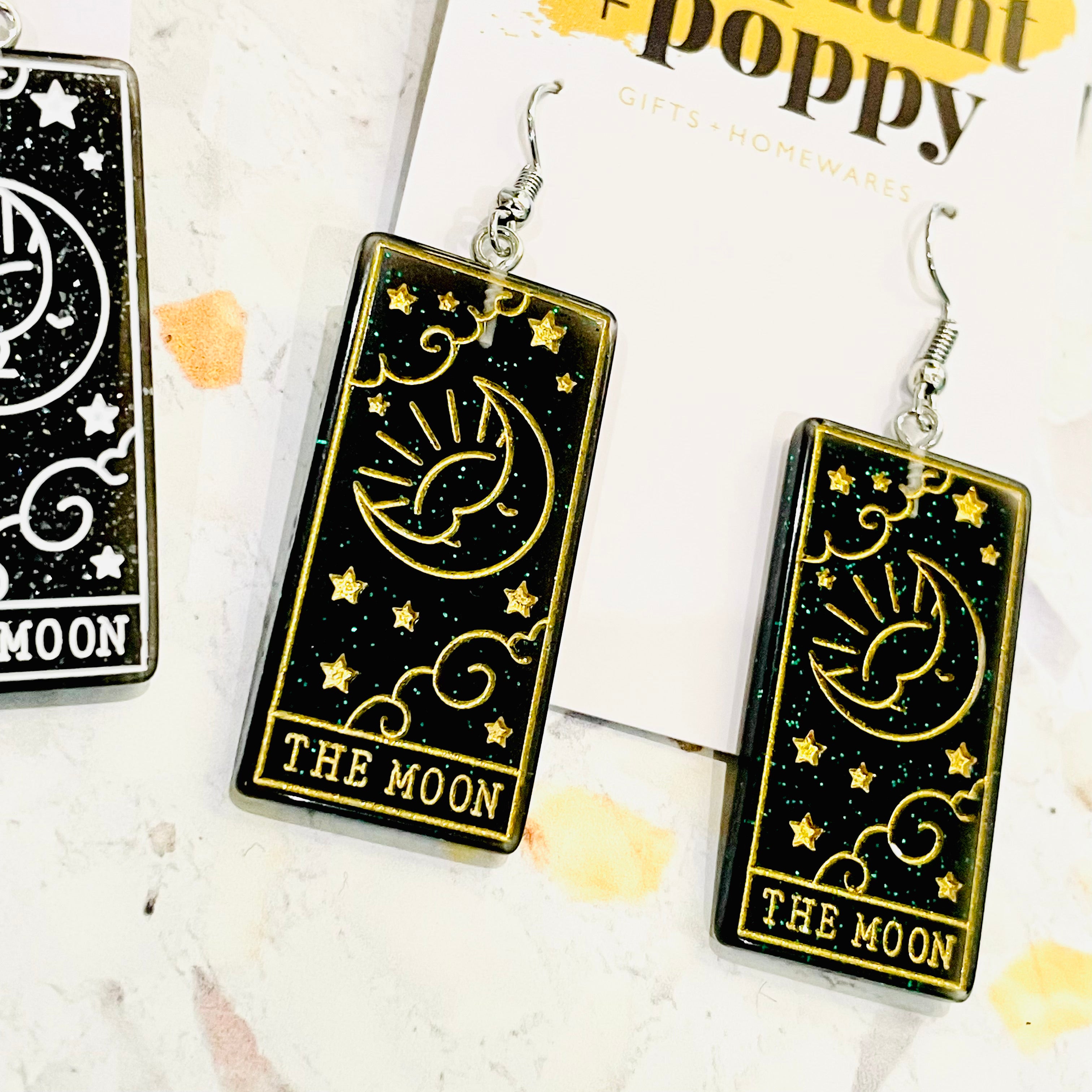 The Moon Tarot Earrings