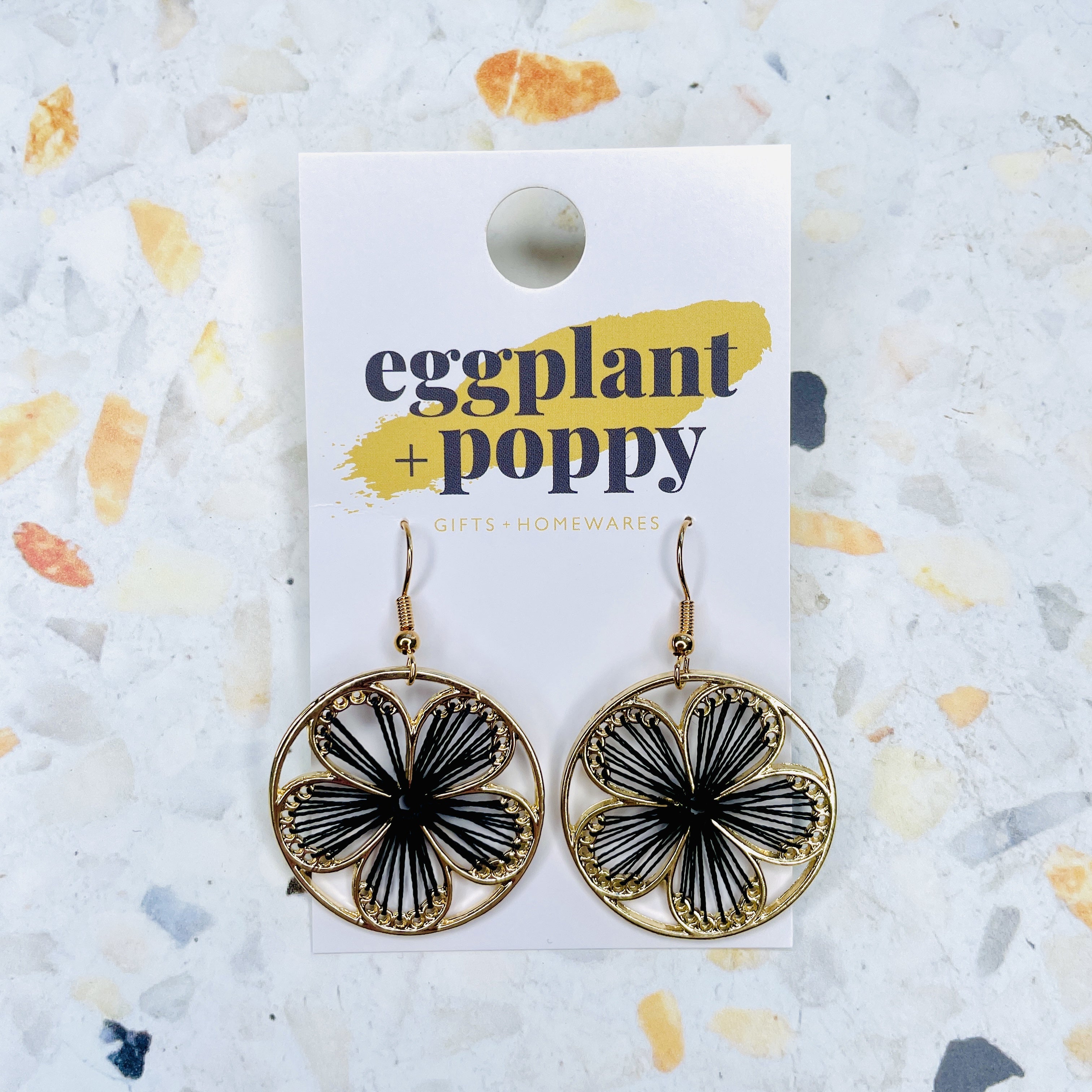 Weaved Flower Earrings