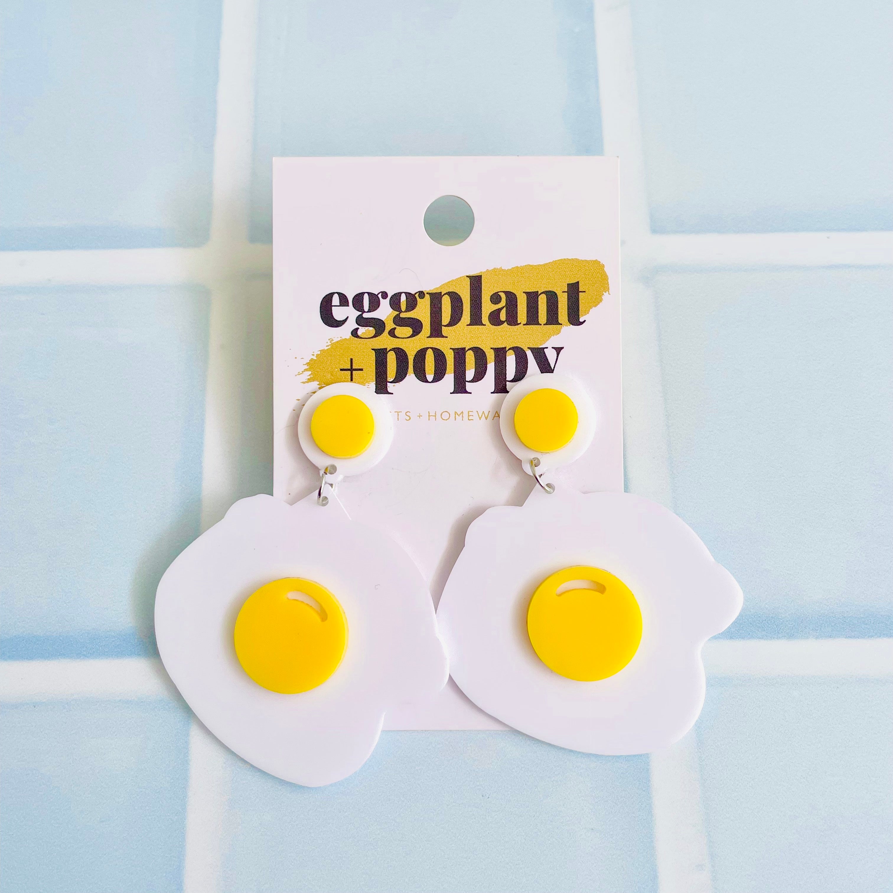 Fried Egg Earrings