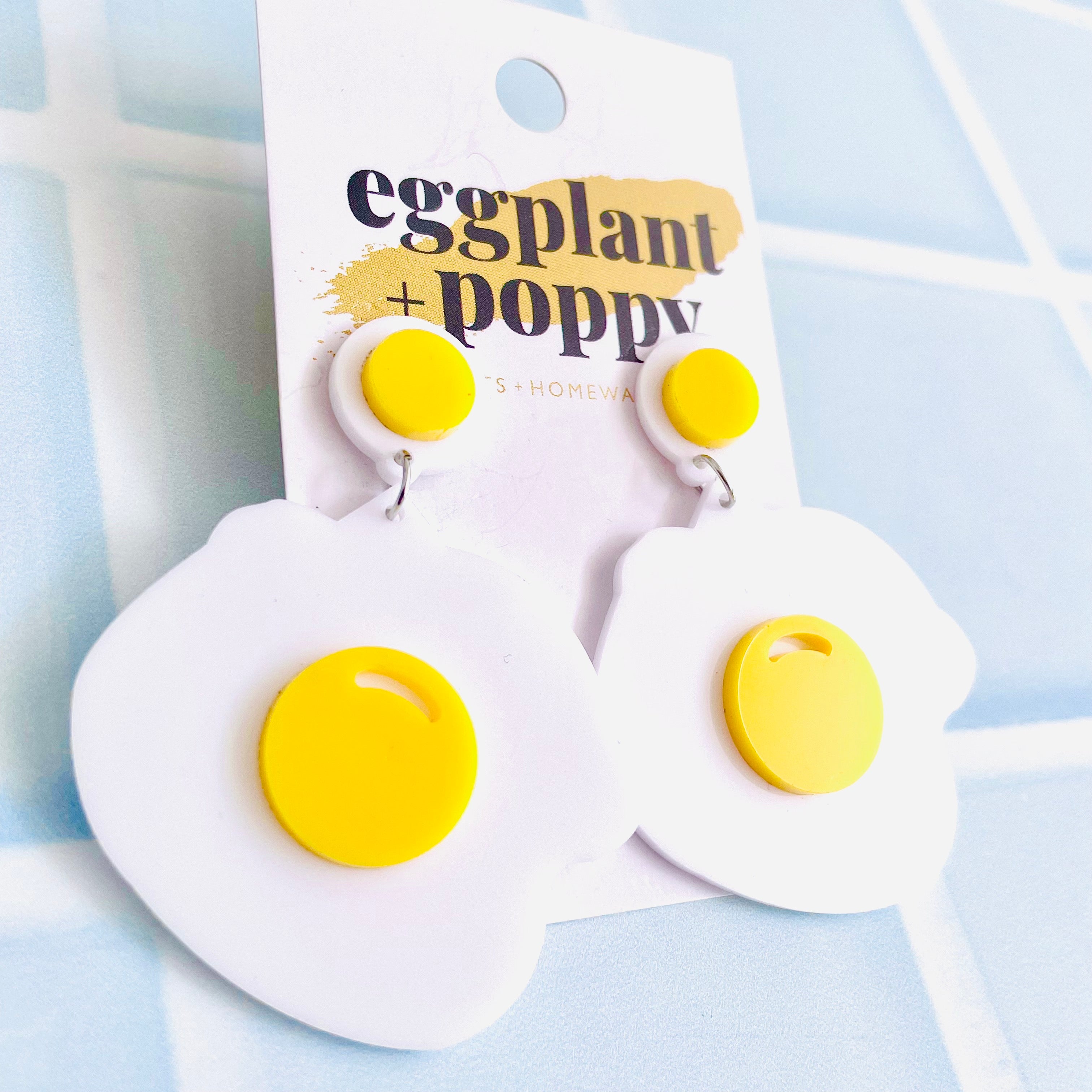 Fried Egg Earrings