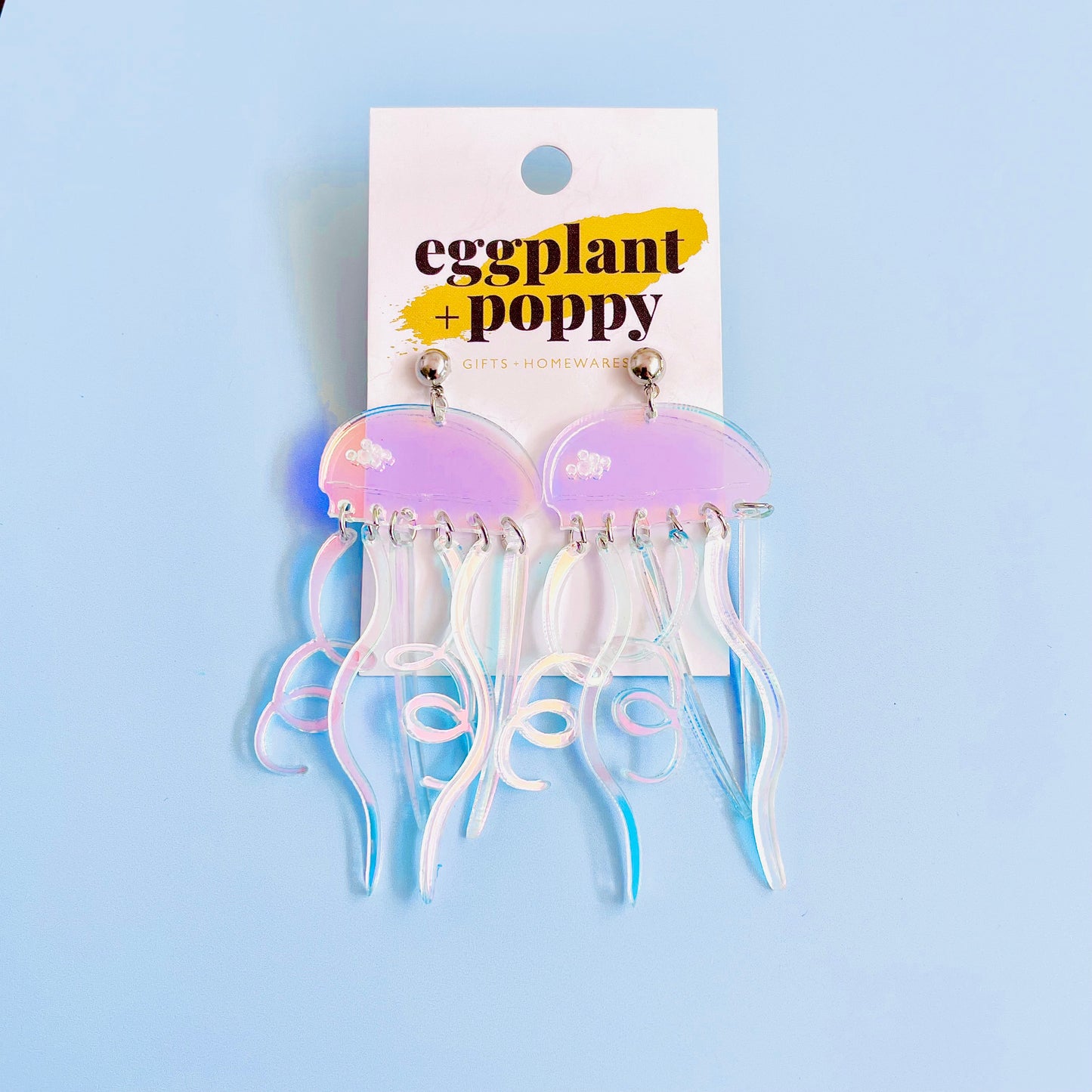 Holographic Jellyfish Earrings