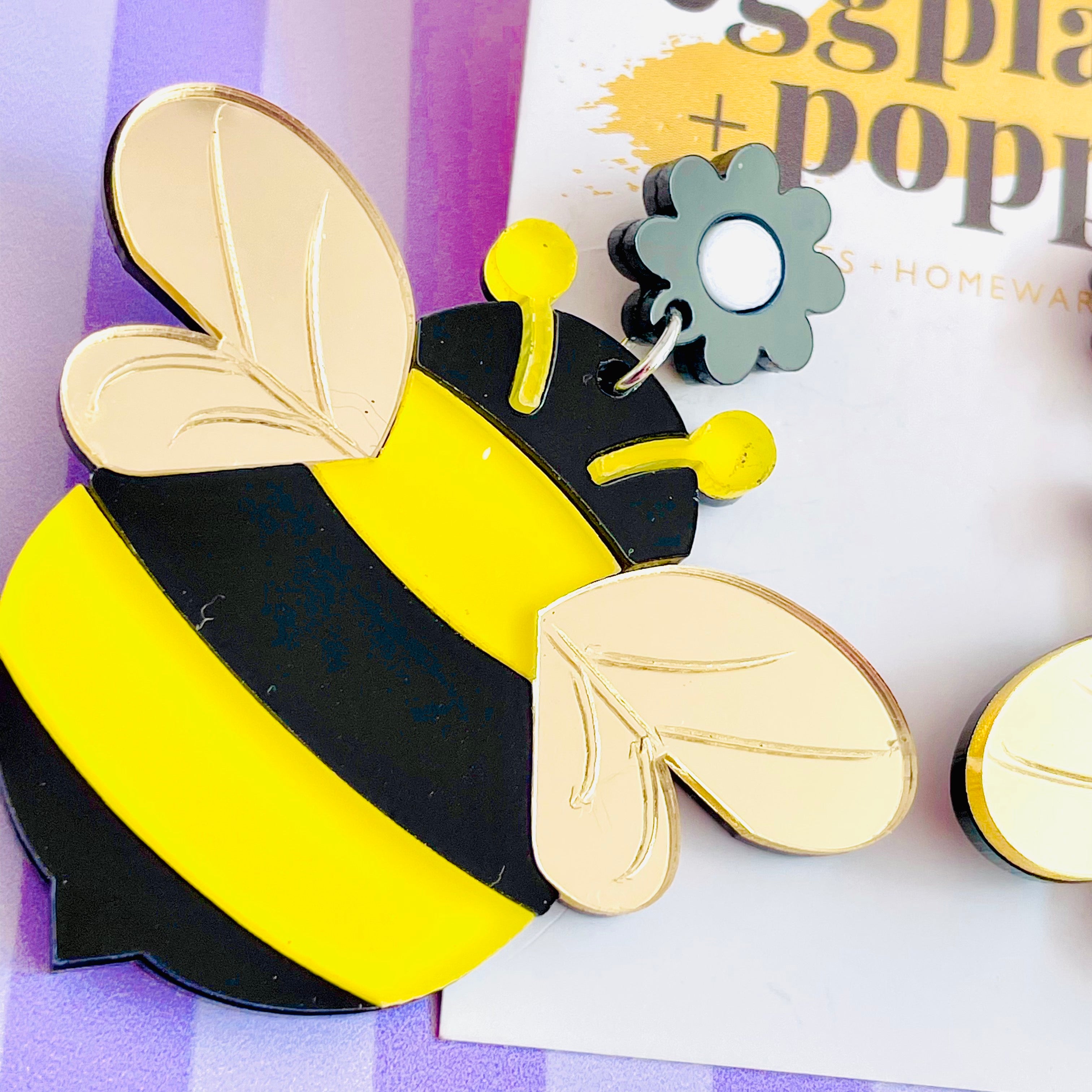 Large Bee Earrings