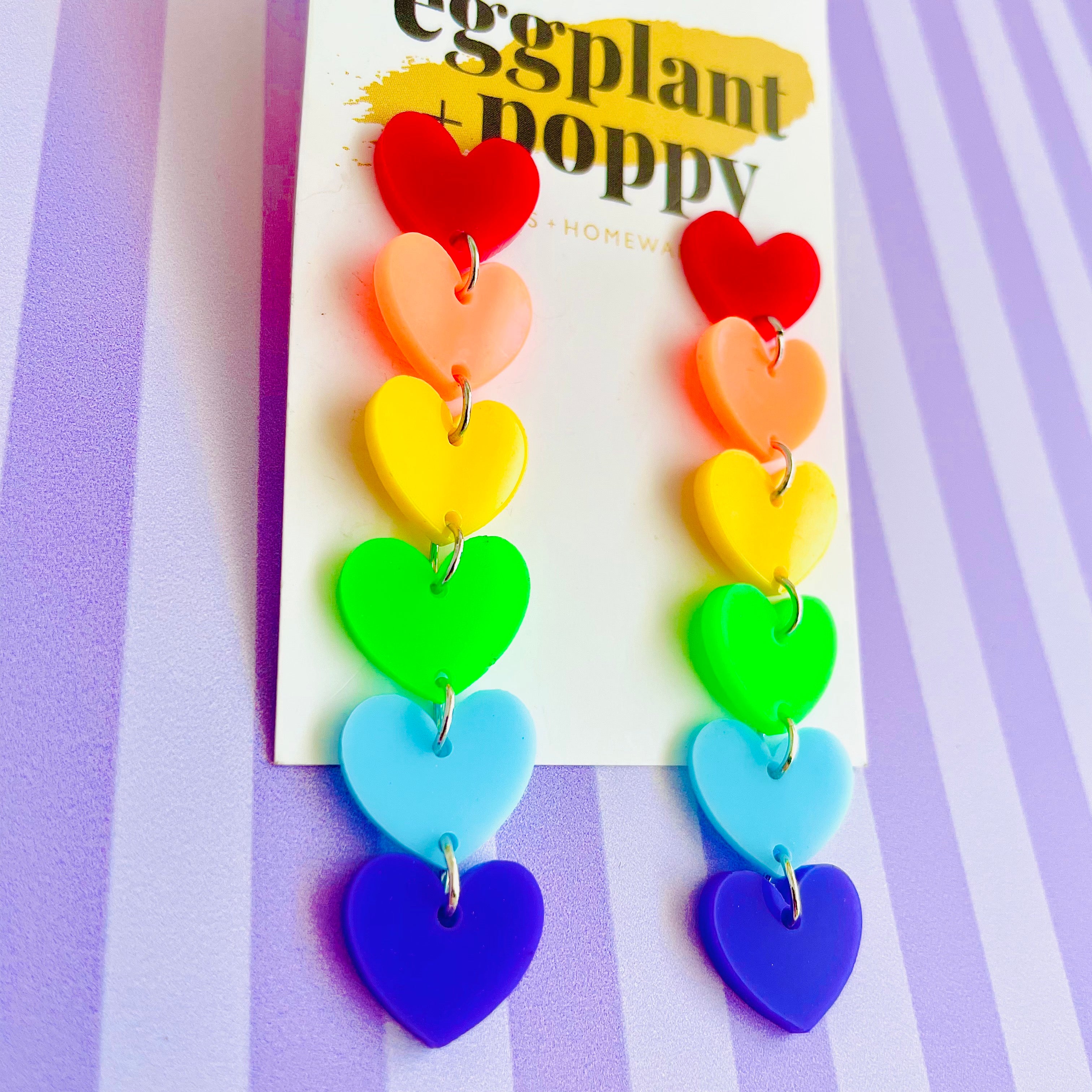 Chain Of Heart Earrings
