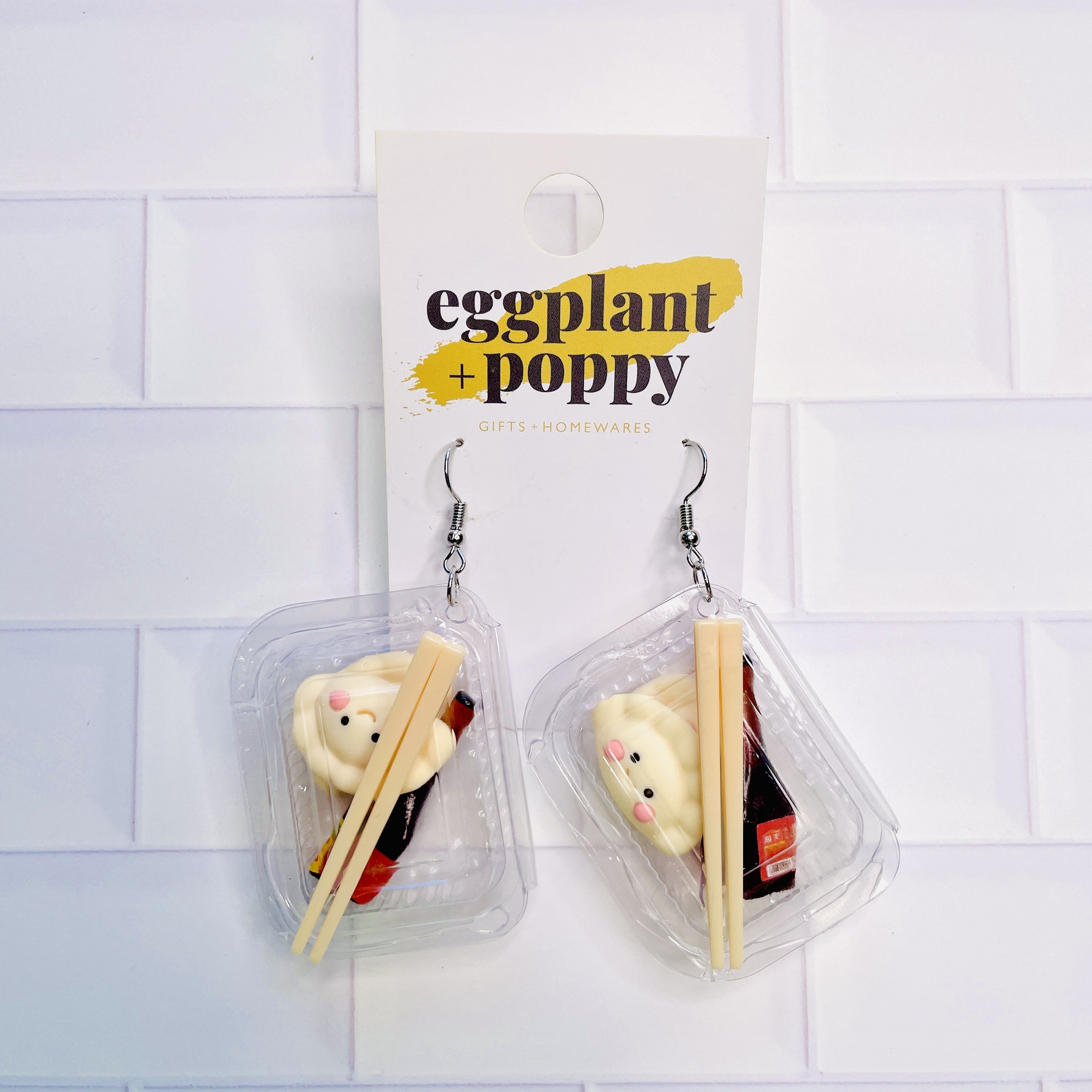 Bento Box Earrings - Dumpling