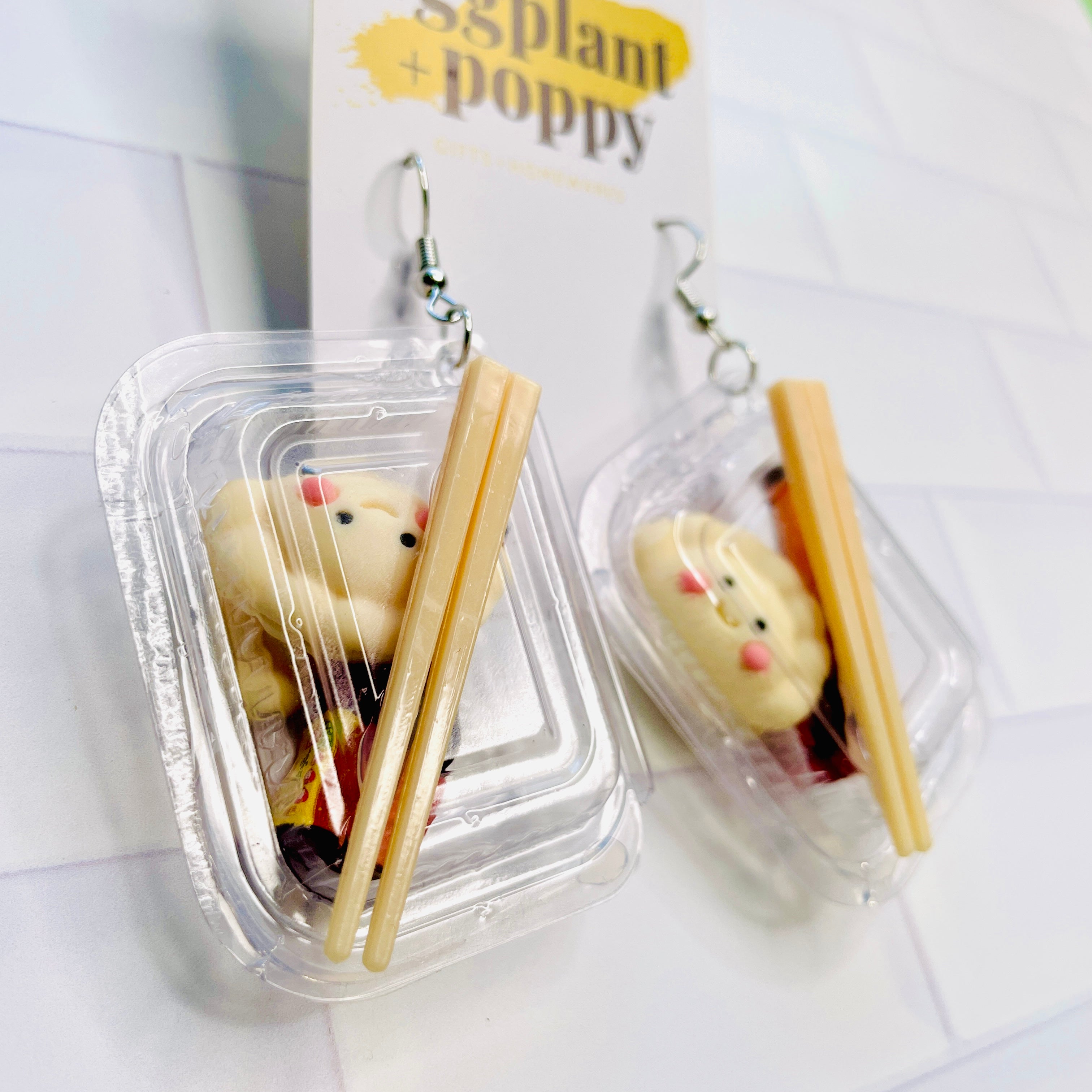 Bento Box Earrings - Dumpling
