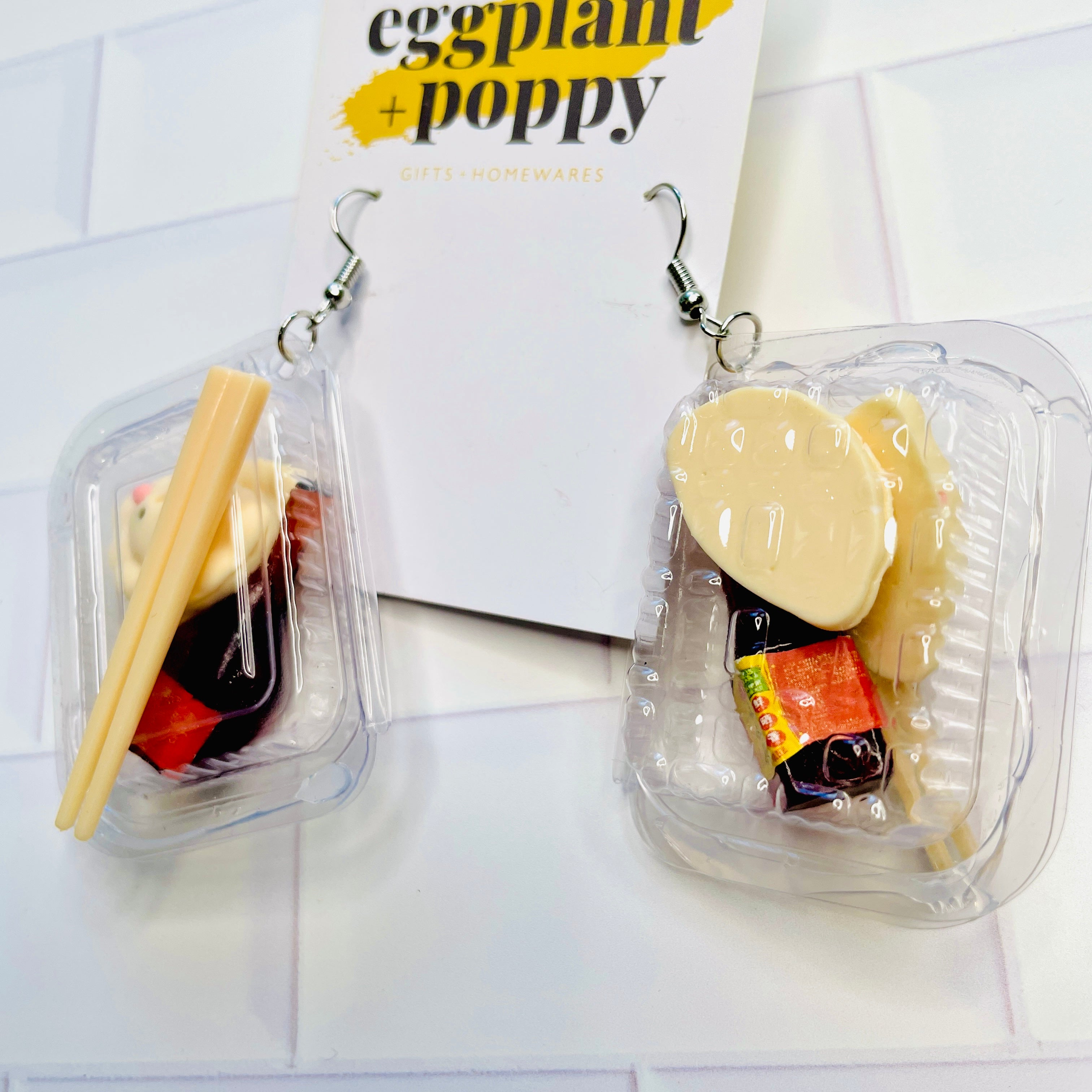 Bento Box Earrings - Dumpling