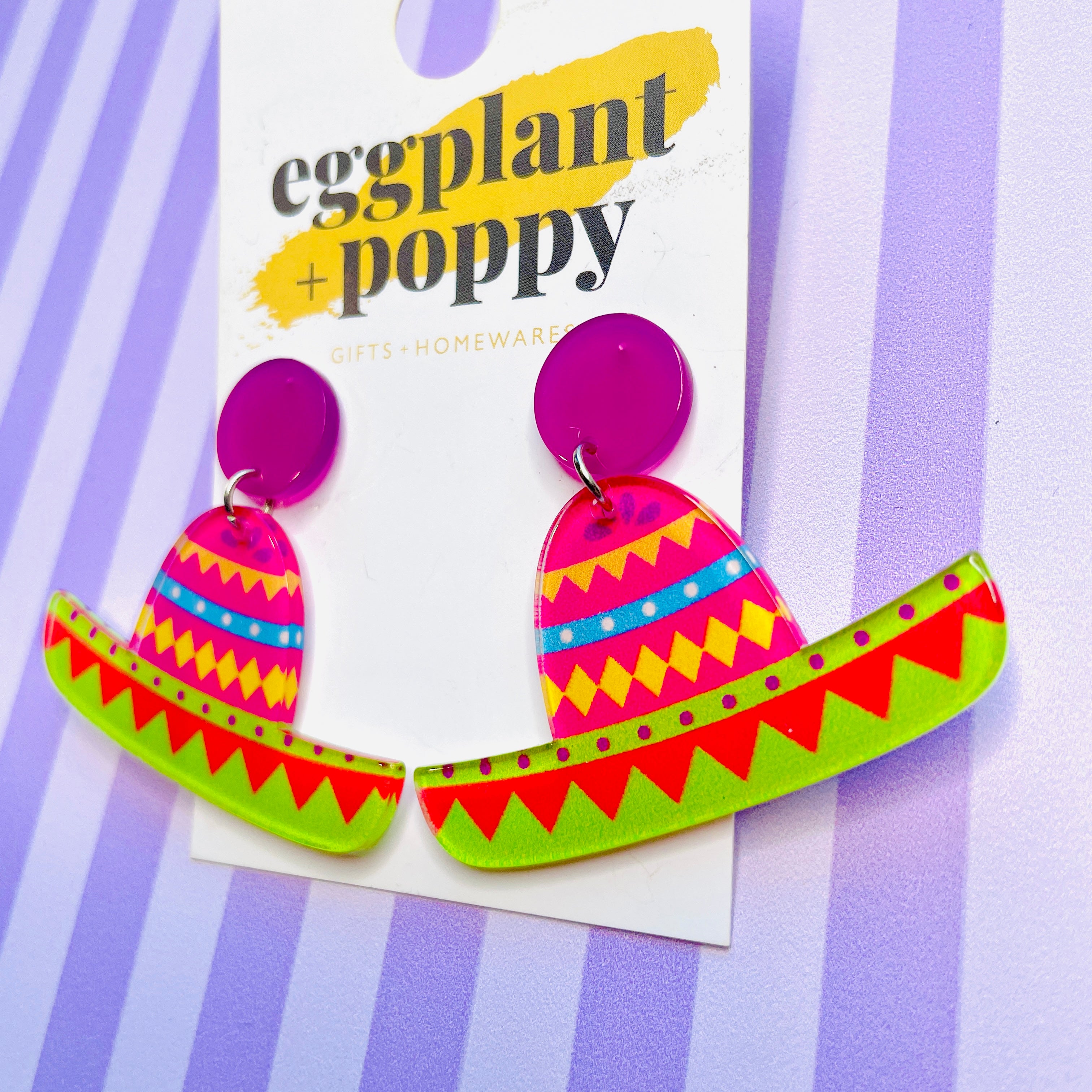 Mexican Hat Earrings
