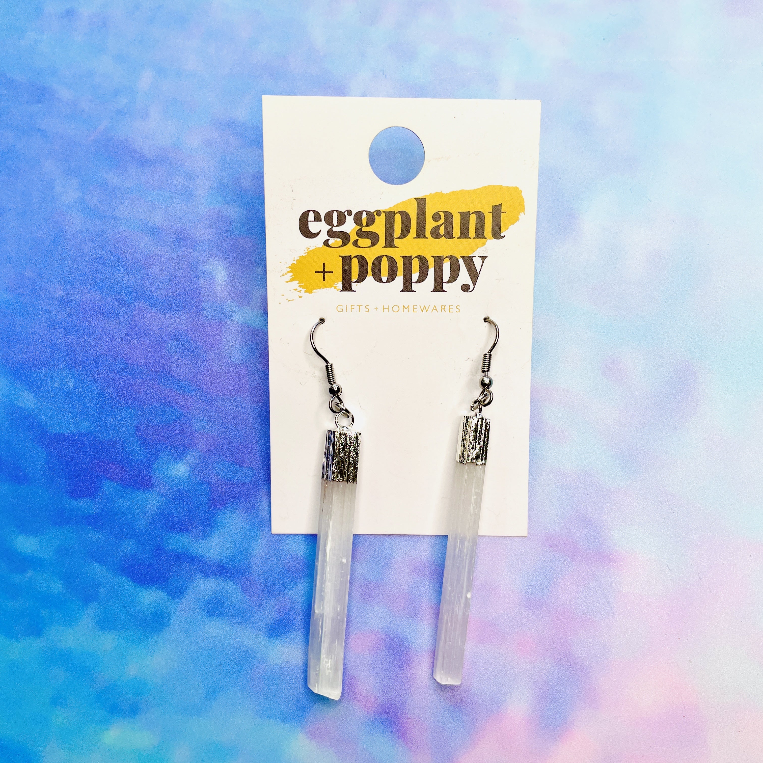 Selenite Wand Earrings