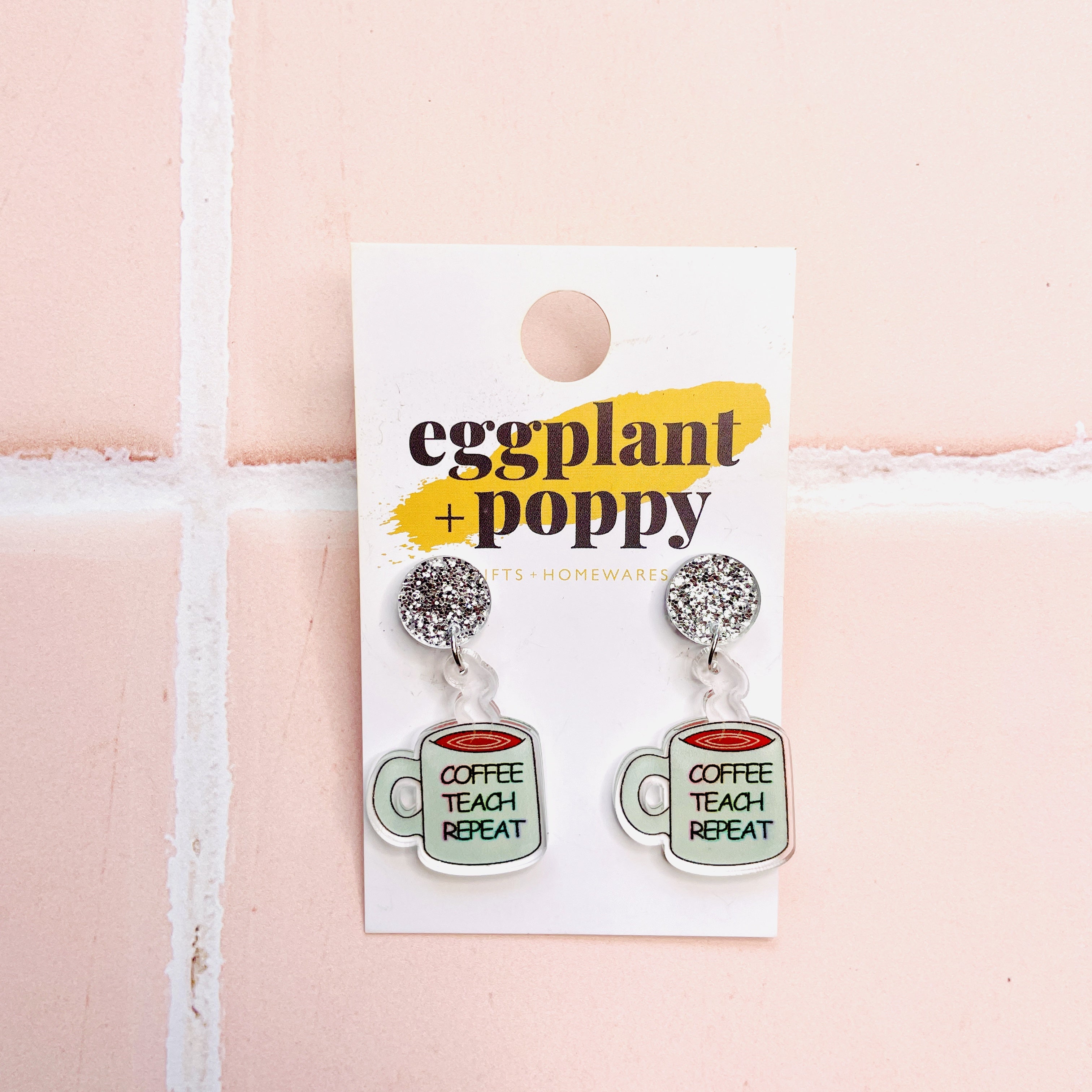 Coffee, Teach, Repeat Earrings