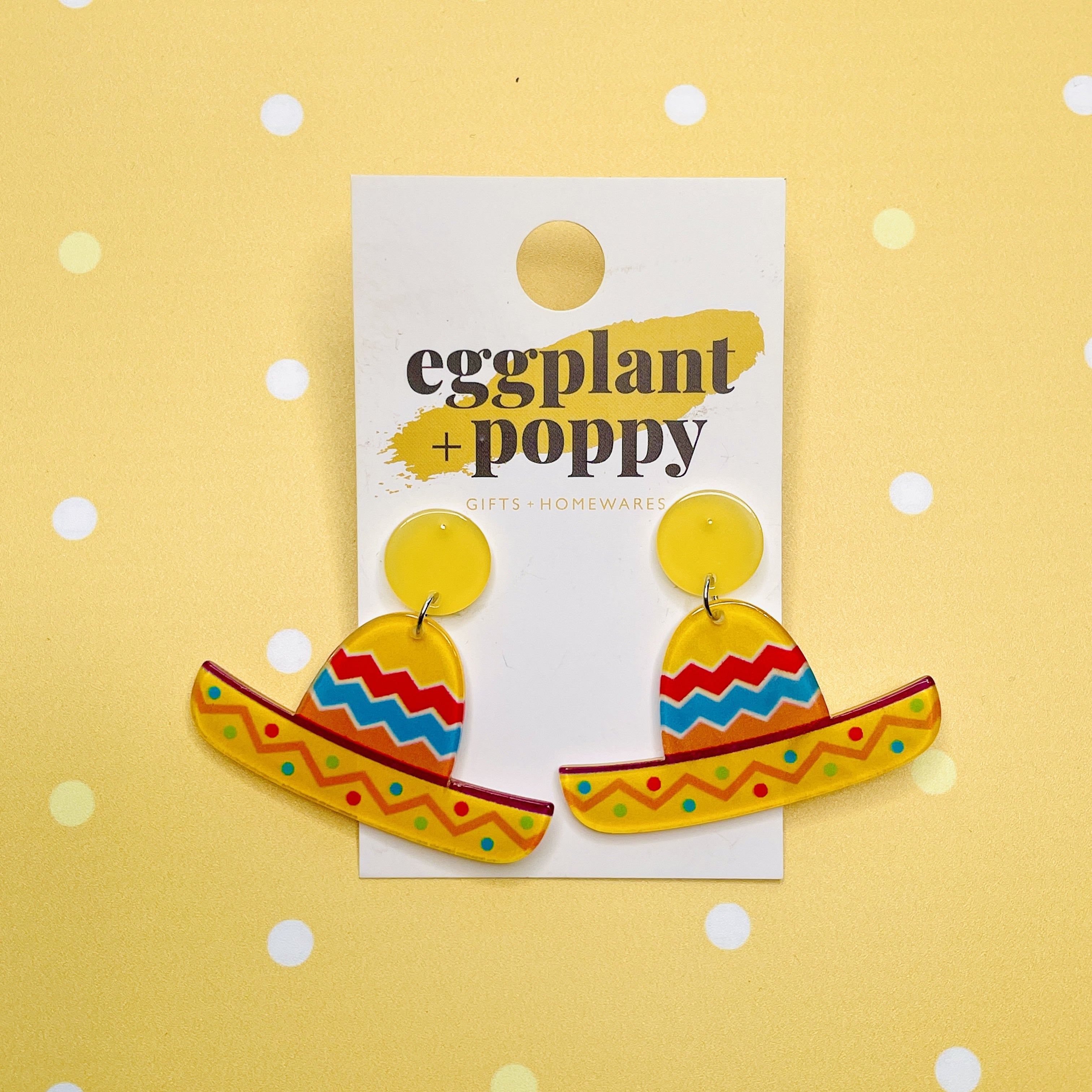 Mexican Hat Earrings
