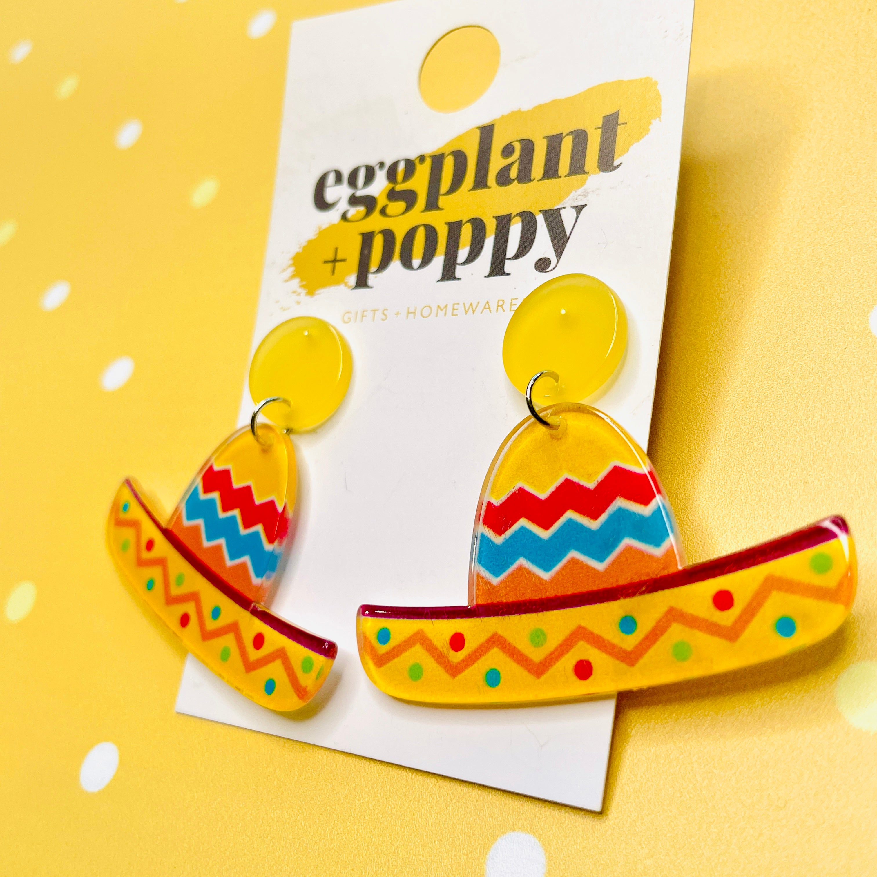 Mexican Hat Earrings