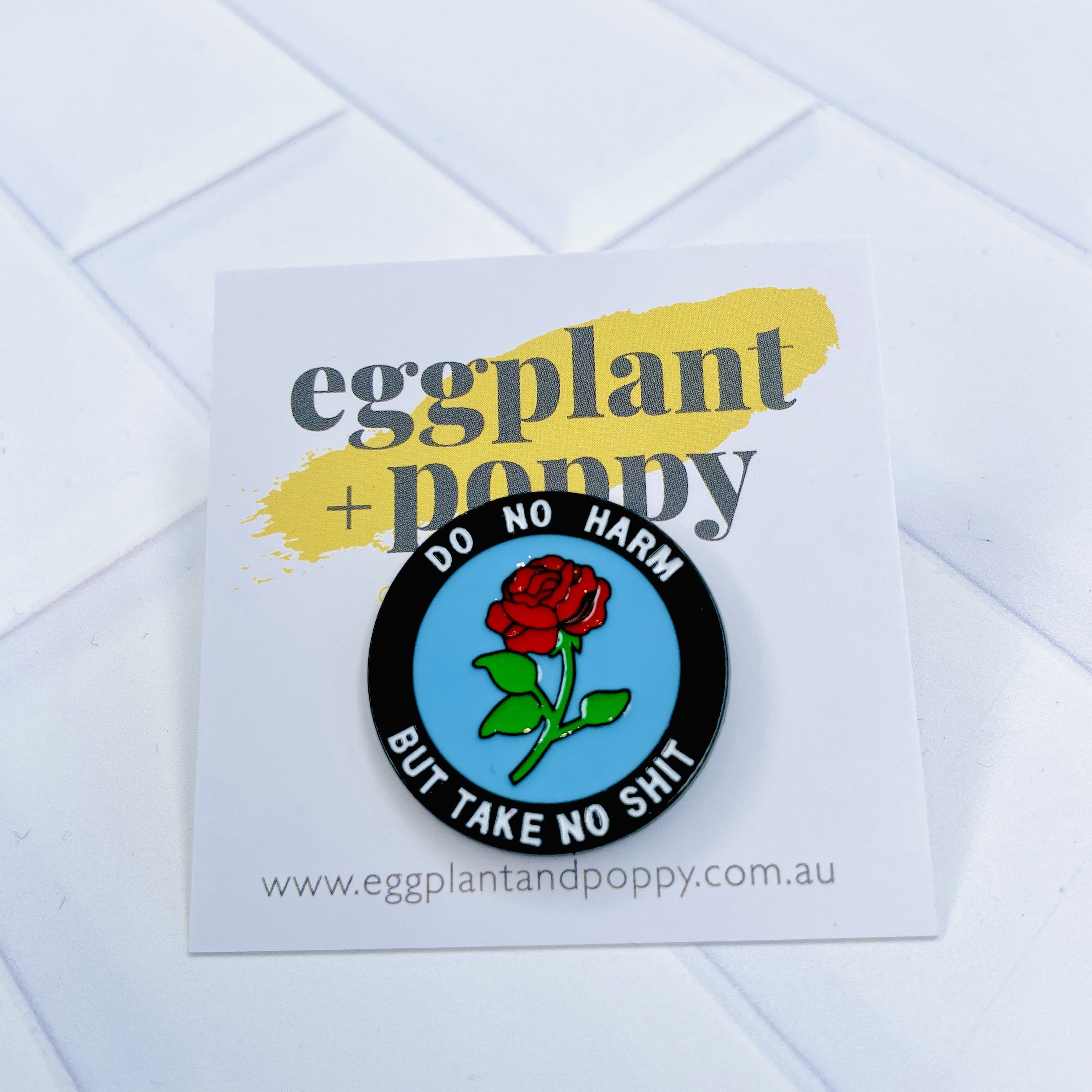 Enamel Pin - Take No Shit