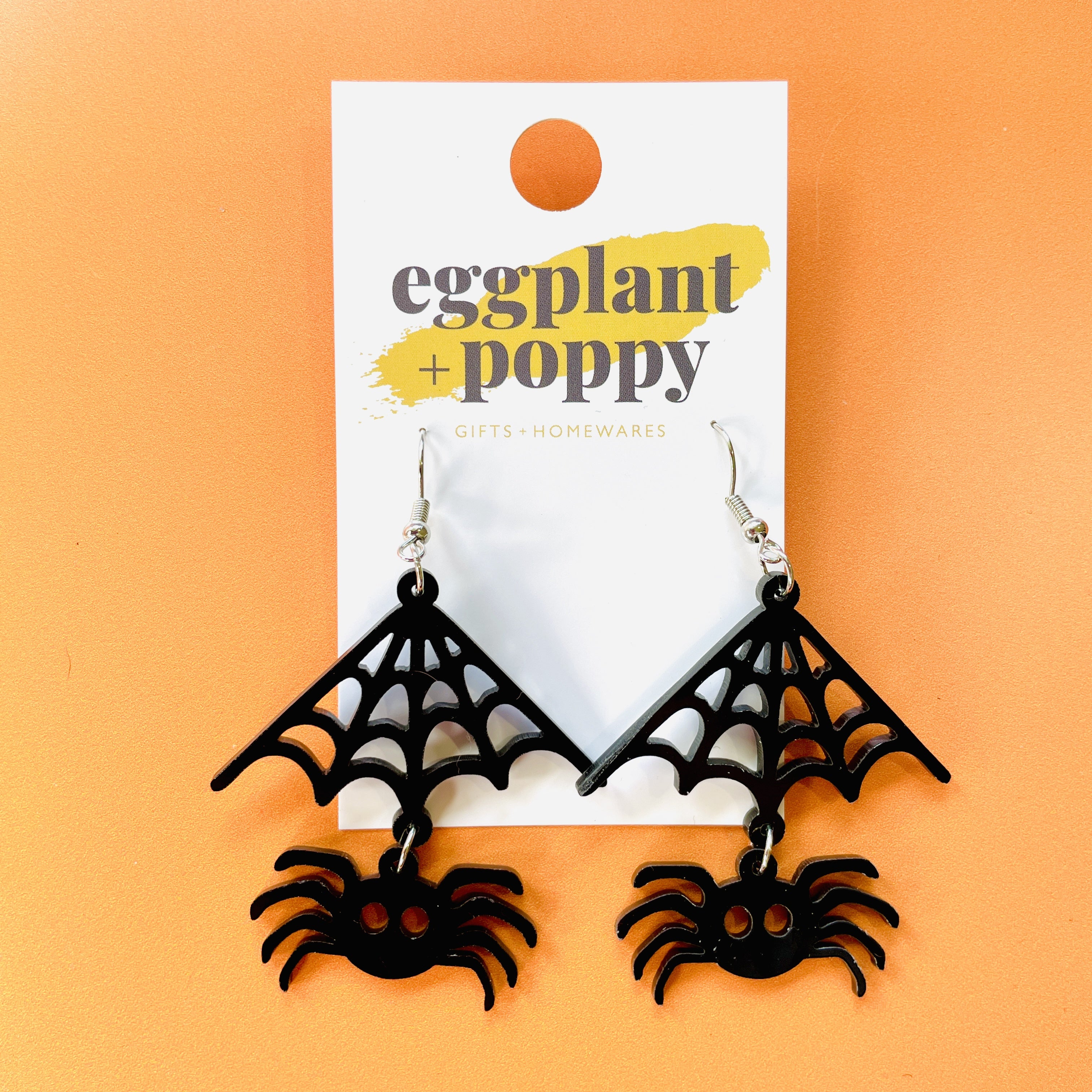 Spider & Web Earrings