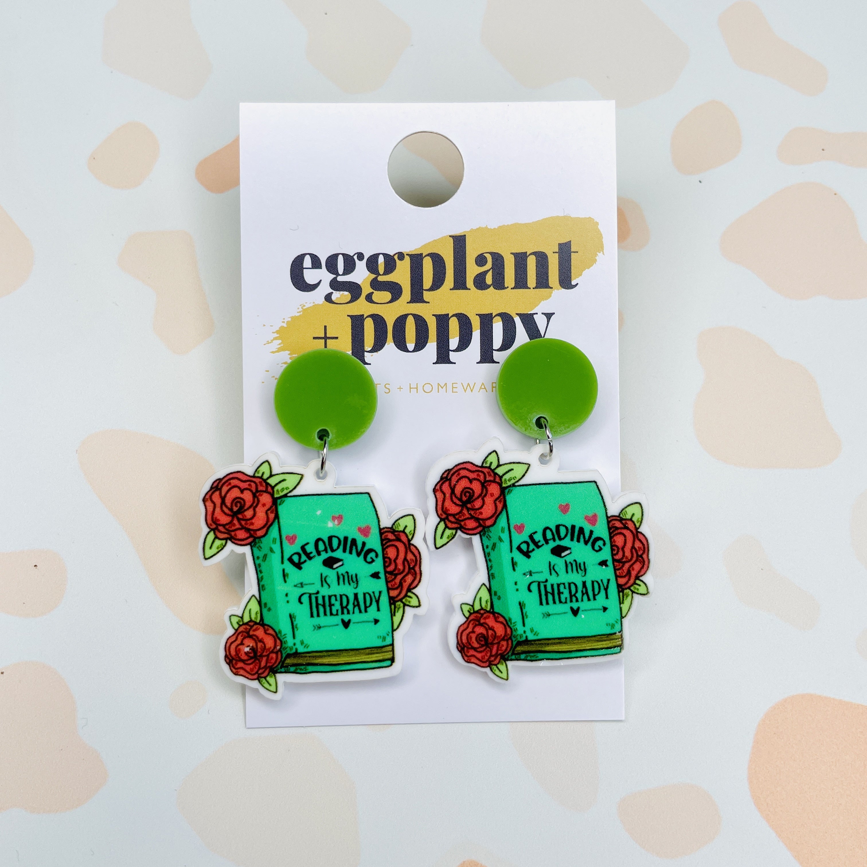 Reading Is My Therapy Earrings