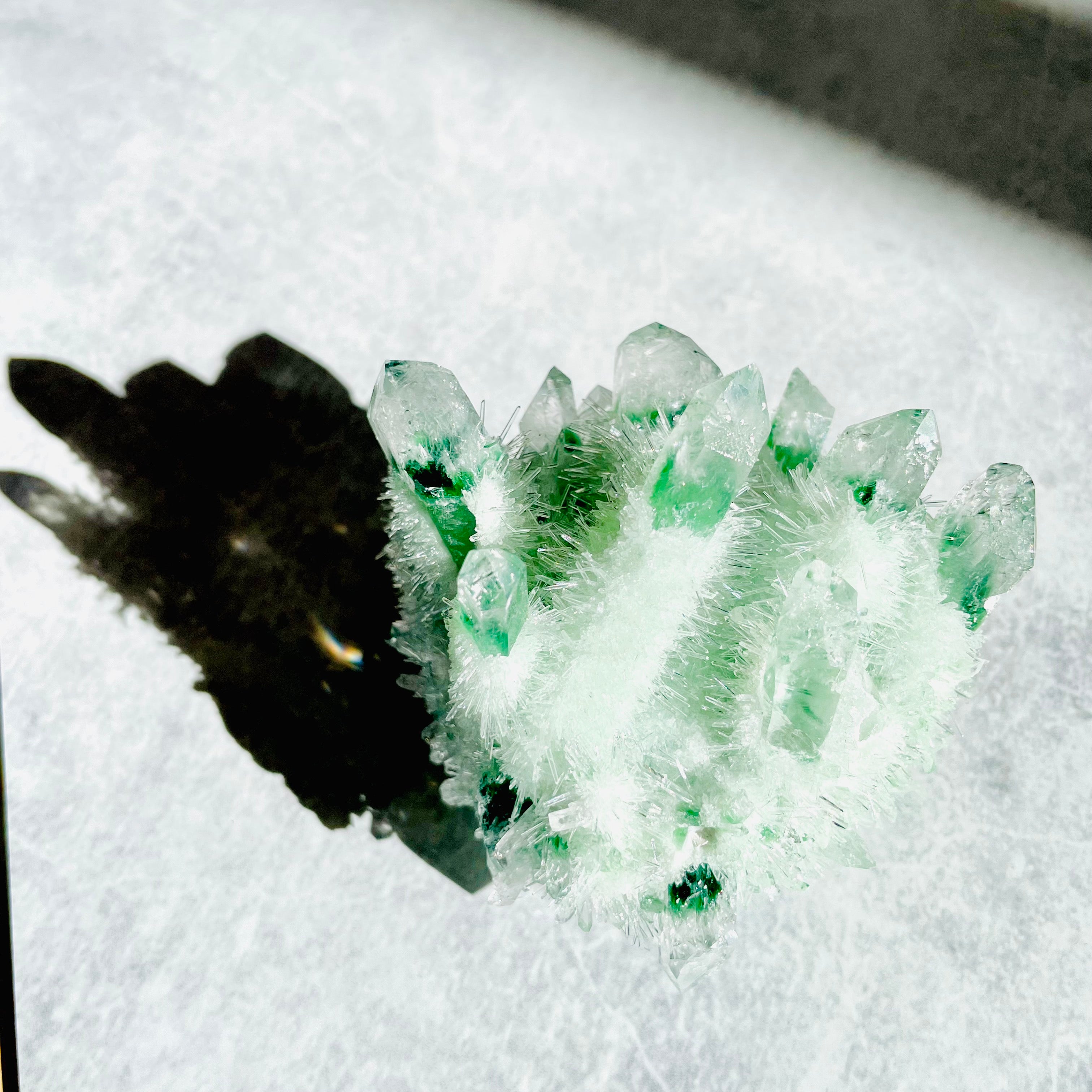 Phantom Quartz- Green Cluster