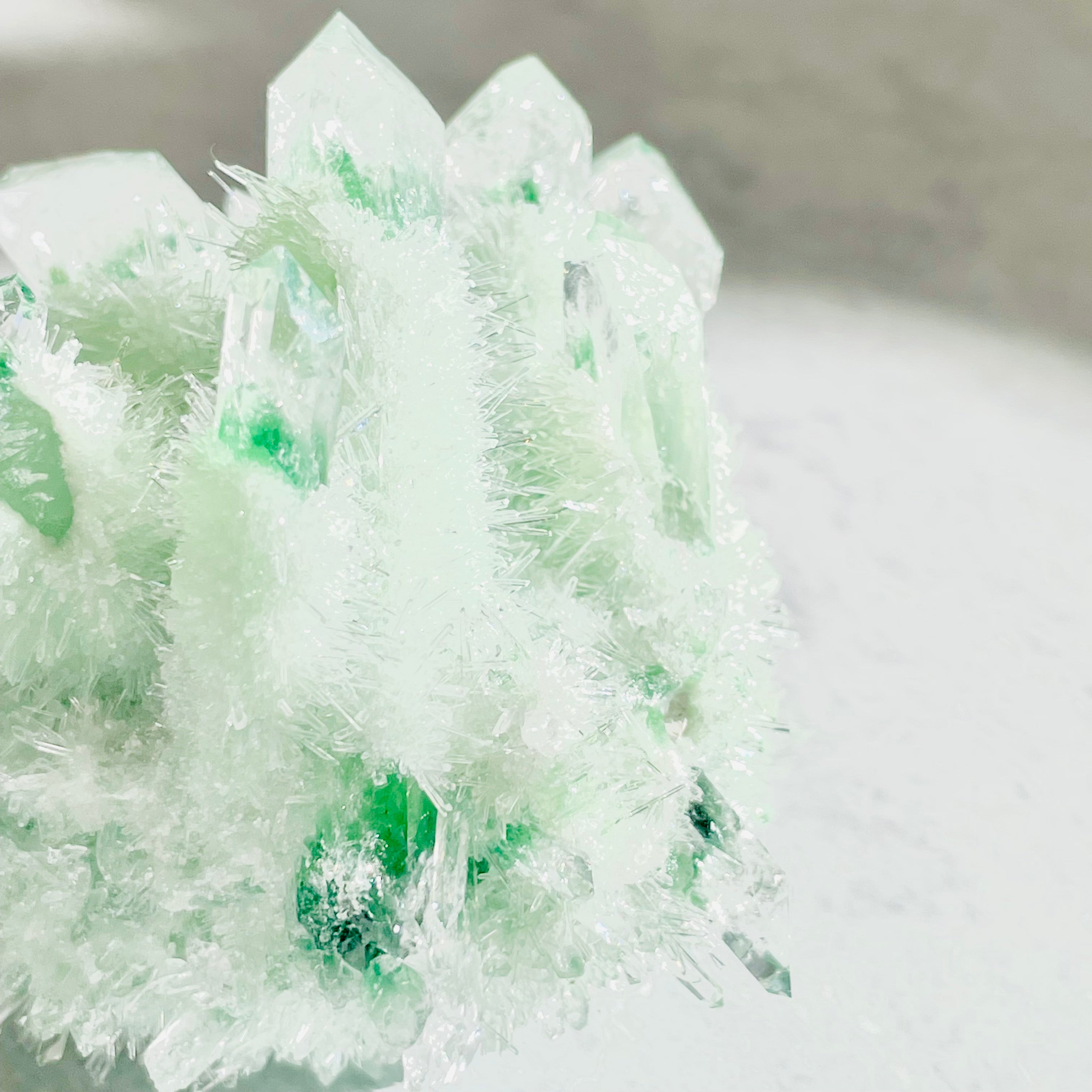 Phantom Quartz- Green Cluster