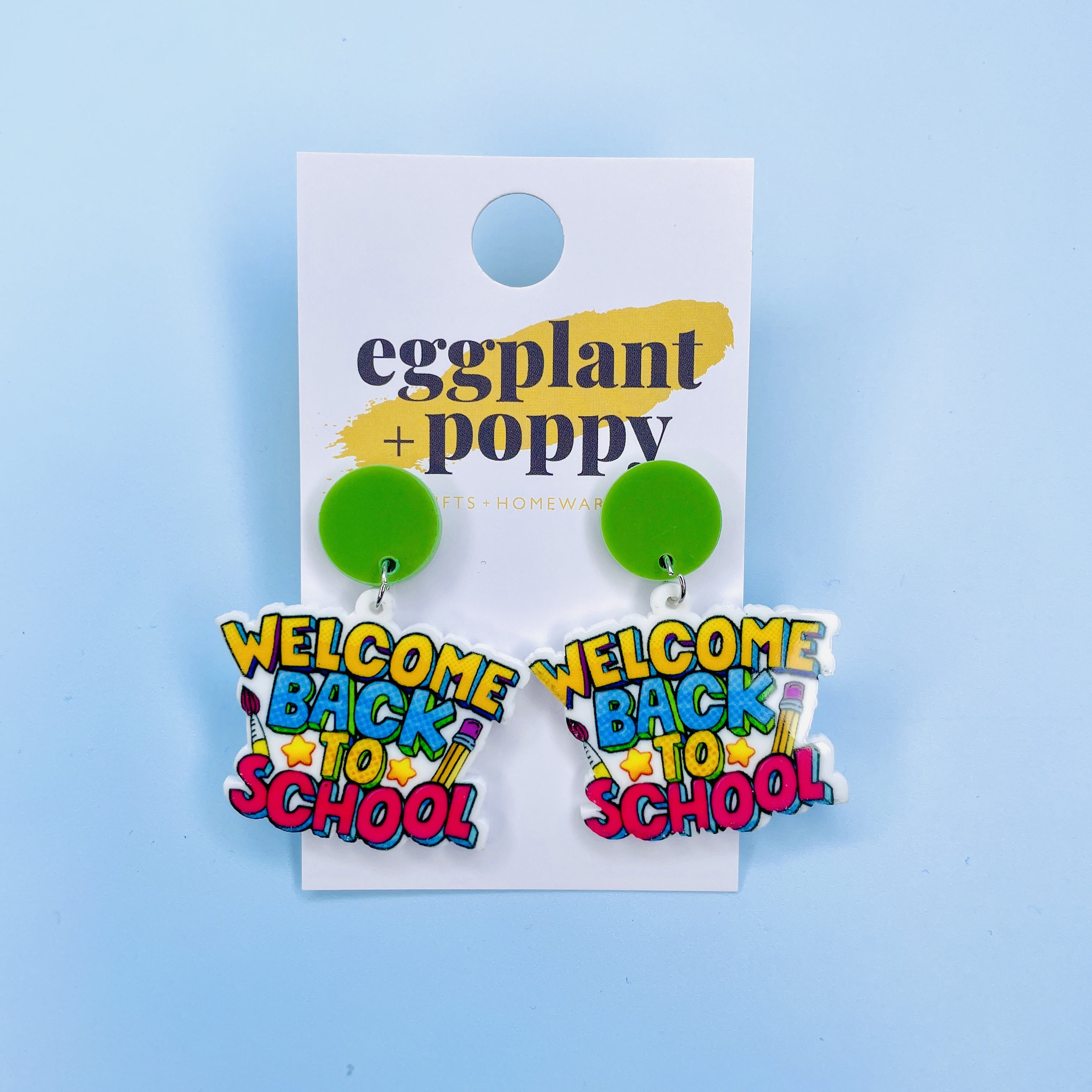 Welcome Back To School Earrings