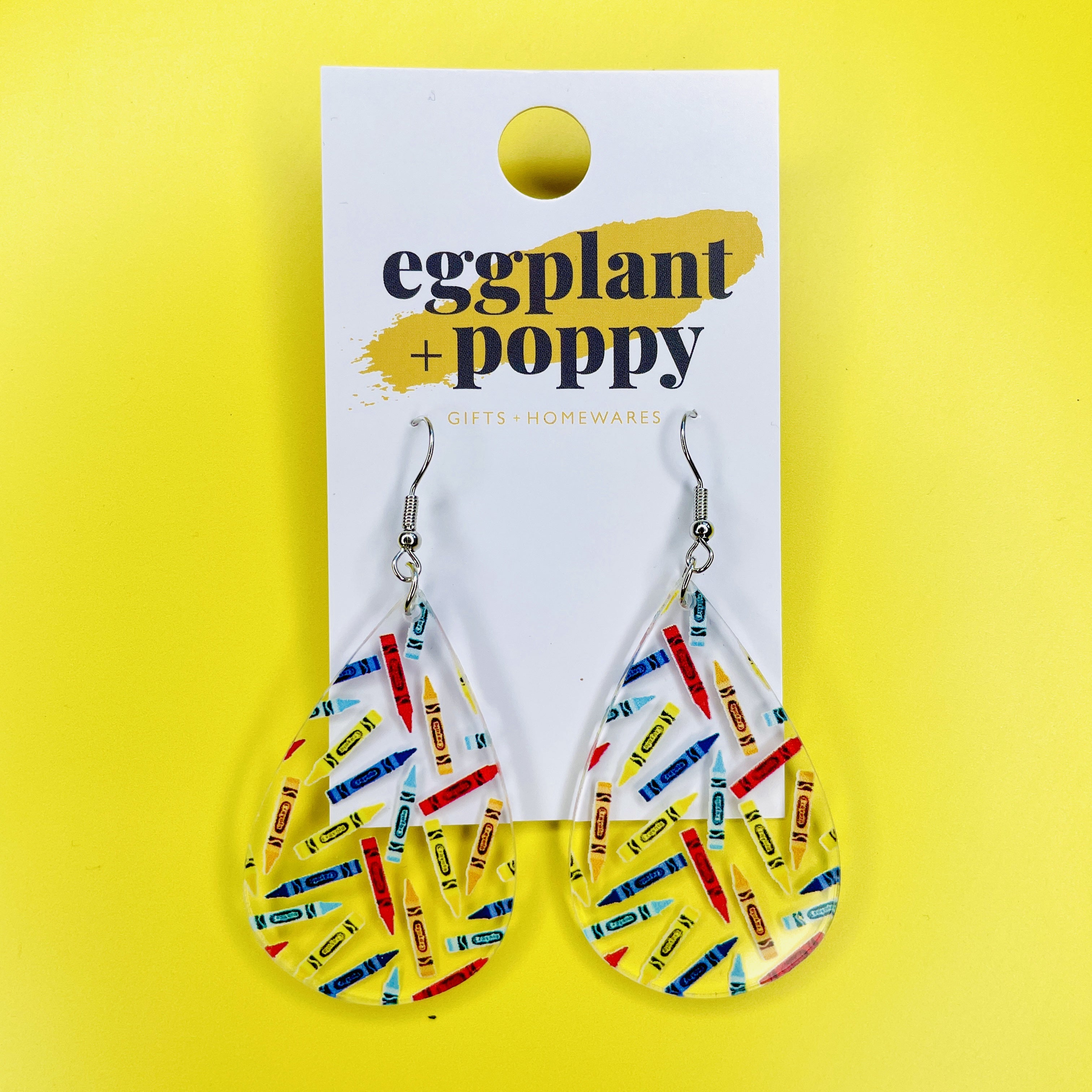 Crayon Acrylic Earrings
