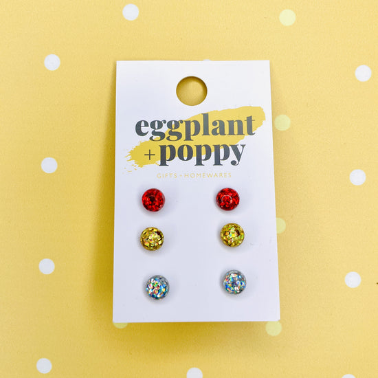 Christmas Twinkle Stud Set - Traditional